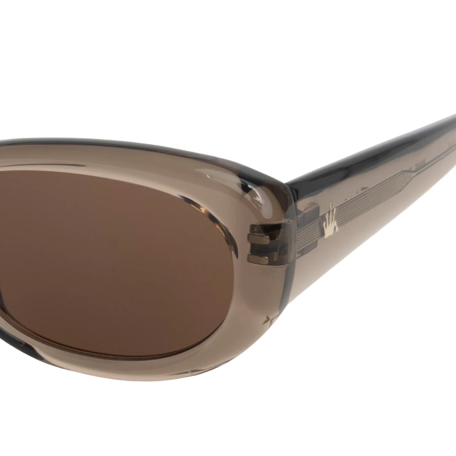 Stüssy June Sunglasses Brown Crystal/Brown Lens