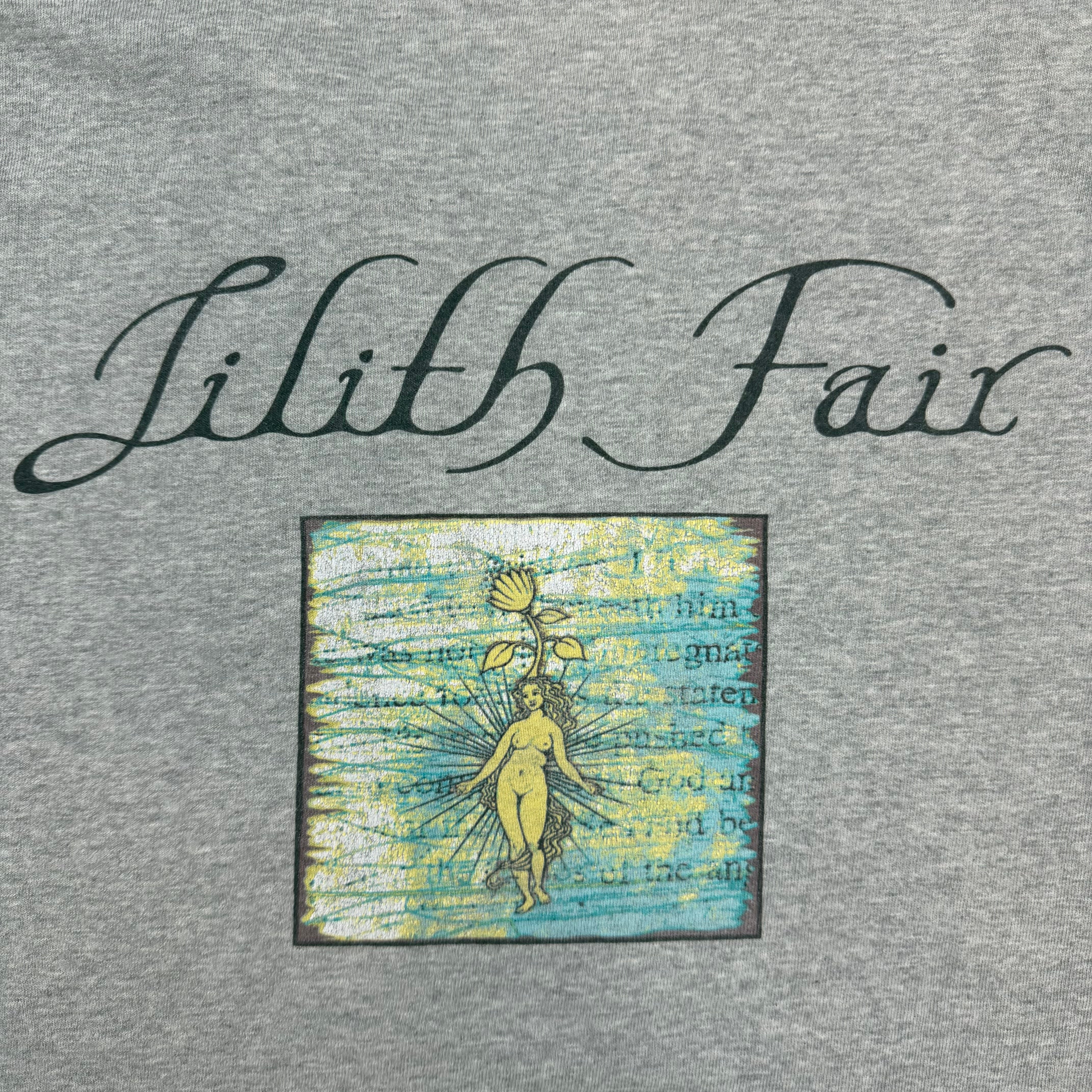 Vintage Lilith Fair Ringer Tour Tee Grey
