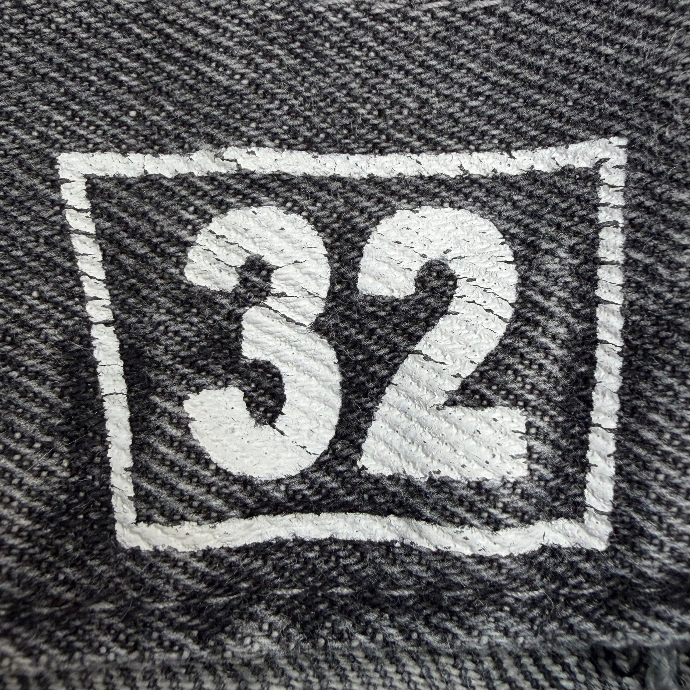 Vintage R2 Jeans Tribal Embroidered Denim Shorts Washed Grey