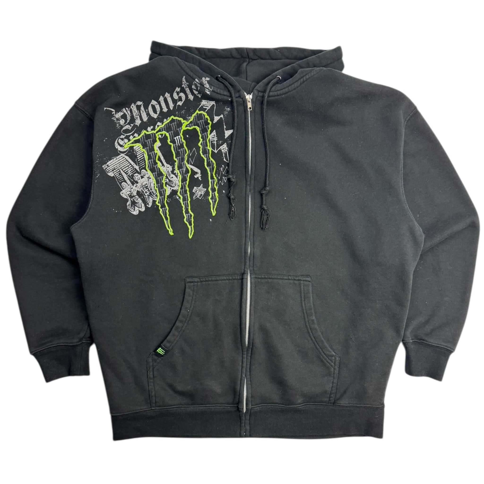 Y2K Monster Energy Zip Up Hoodie