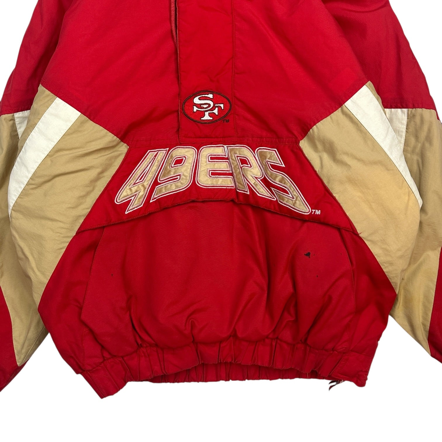 Vintage Starter San Francisco 49ers Pull Over Jacket Red