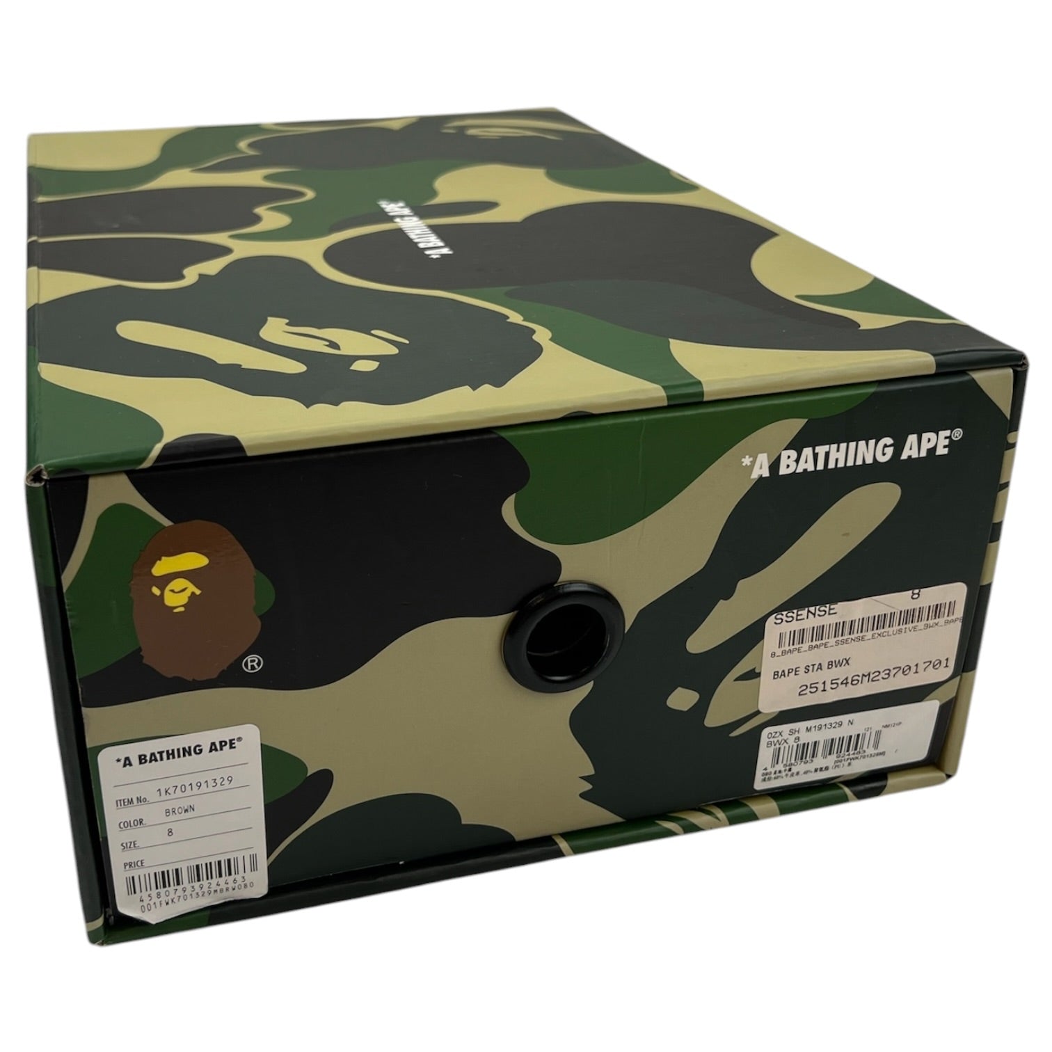 A Bathing Ape Bapesta SSENSE Exclusive Brown