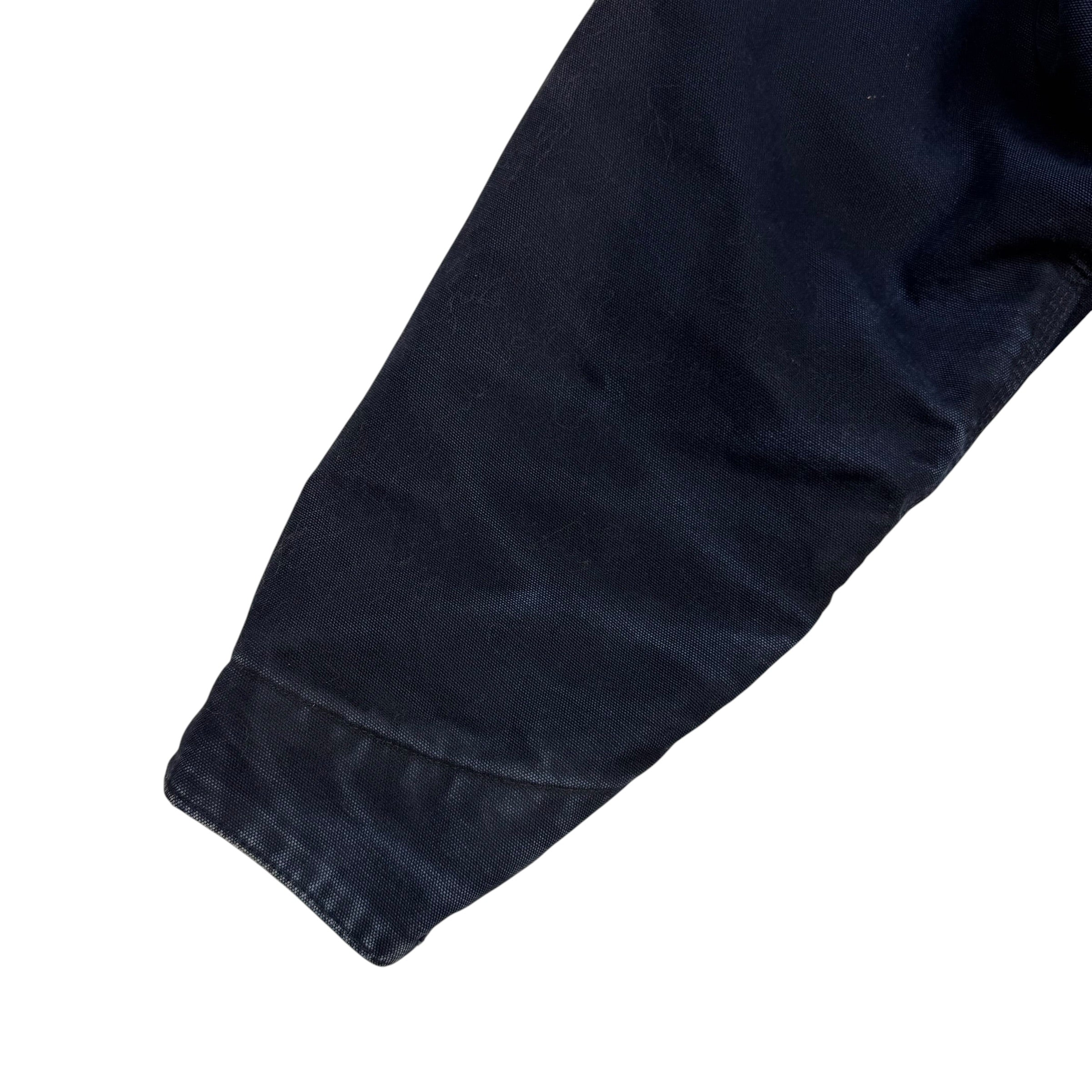 Vintage Carhartt Chore Jacket Blanket Lined Navy