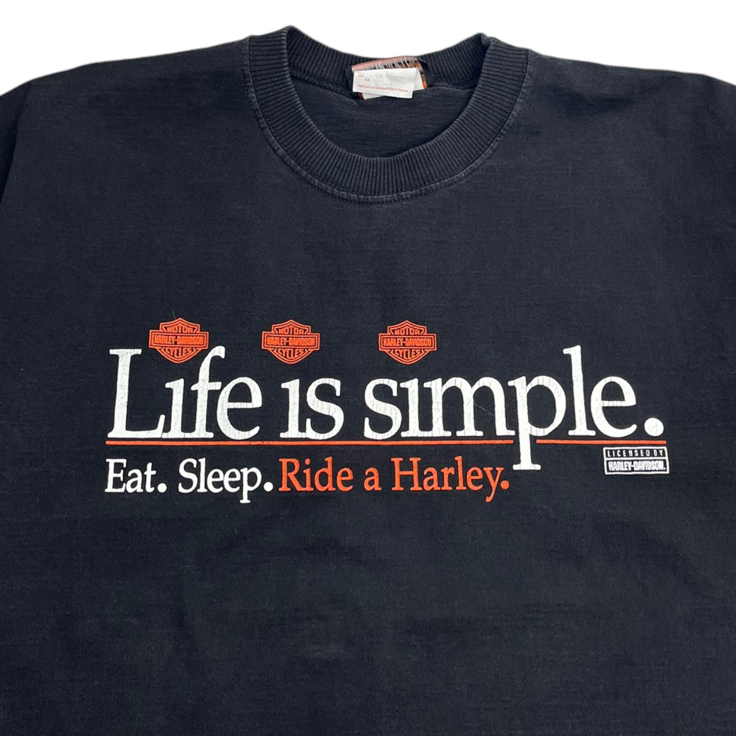 Vintage Harley Davidson "Life Is Simple..." T-Shirt