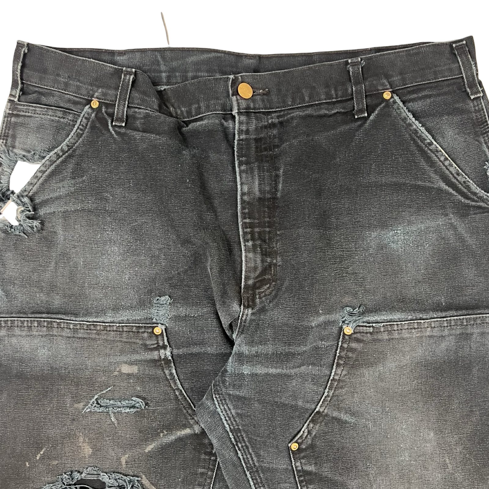 Vintage Distressed Carhartt Double Knee Pant Black