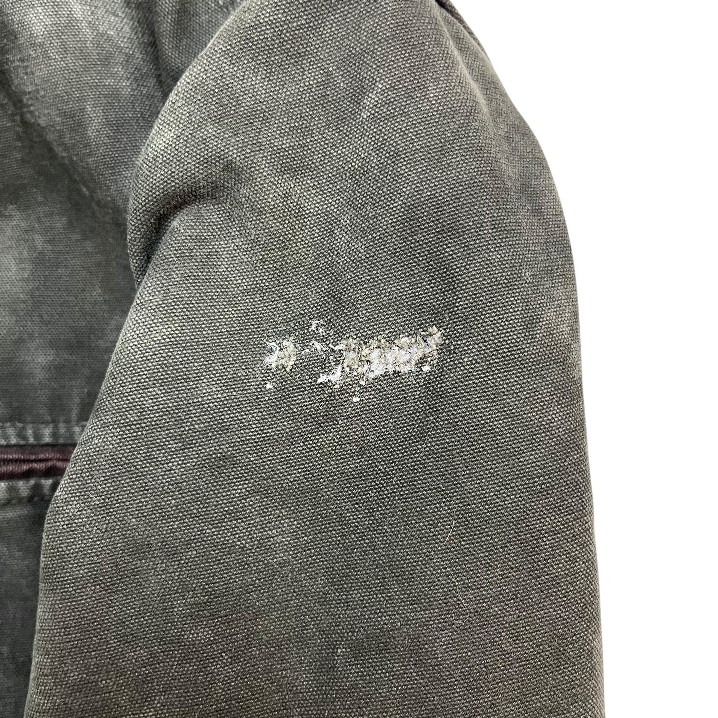 Vintage Carhartt Detroit Blanket Lined Jacket Moss Green