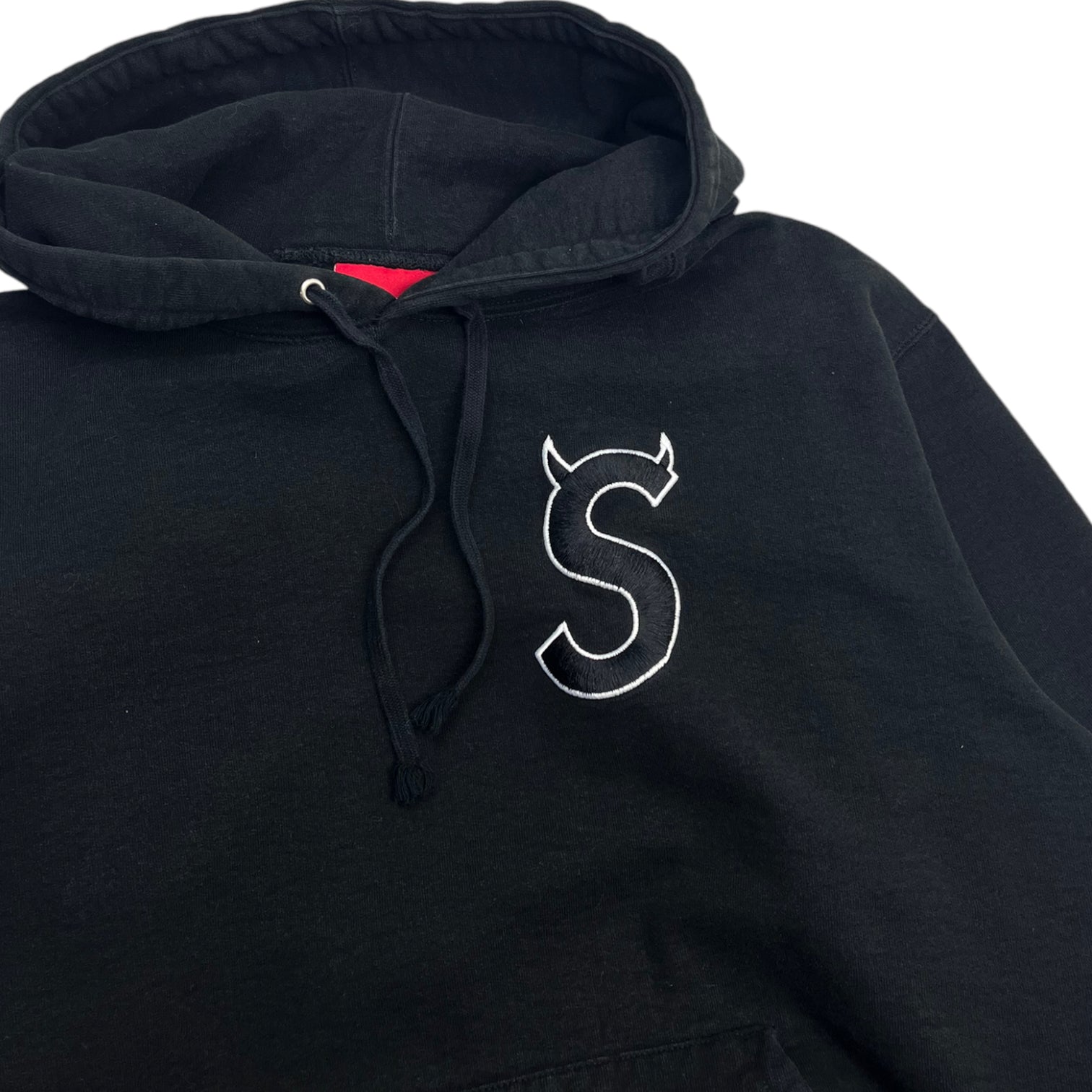 Supreme S Logo Horns Hoodie Black