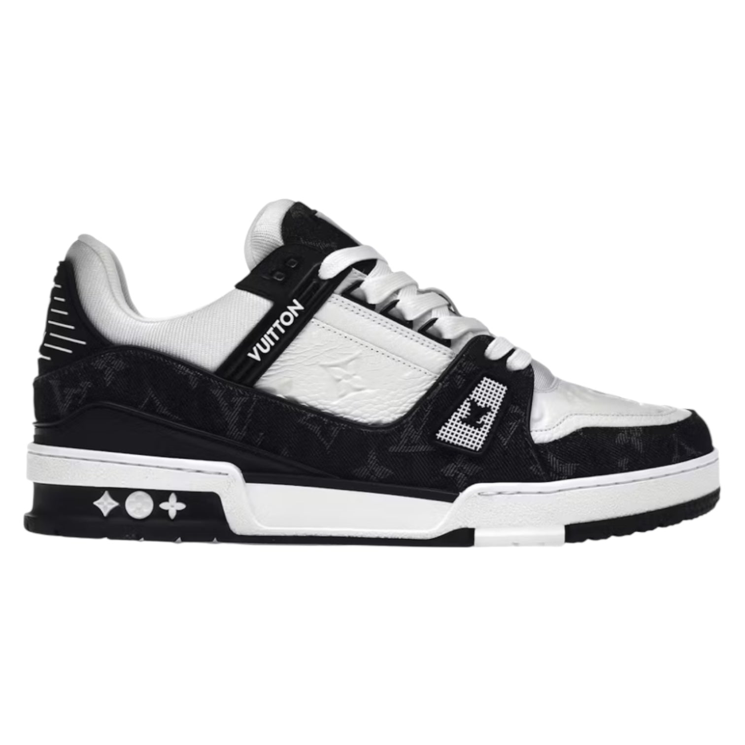Louis Vuitton Trainer Sneaker Black/White Monogram (Used)