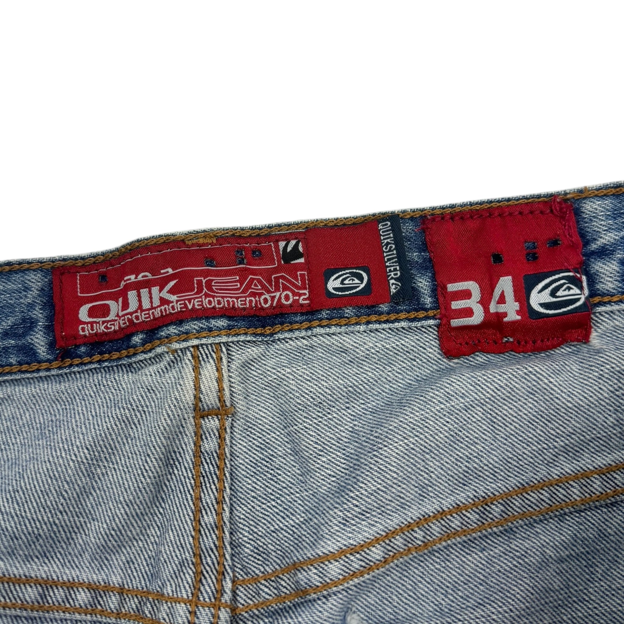 Vintage Y2K Quiksilver Embroidered Parts Denim Jeans