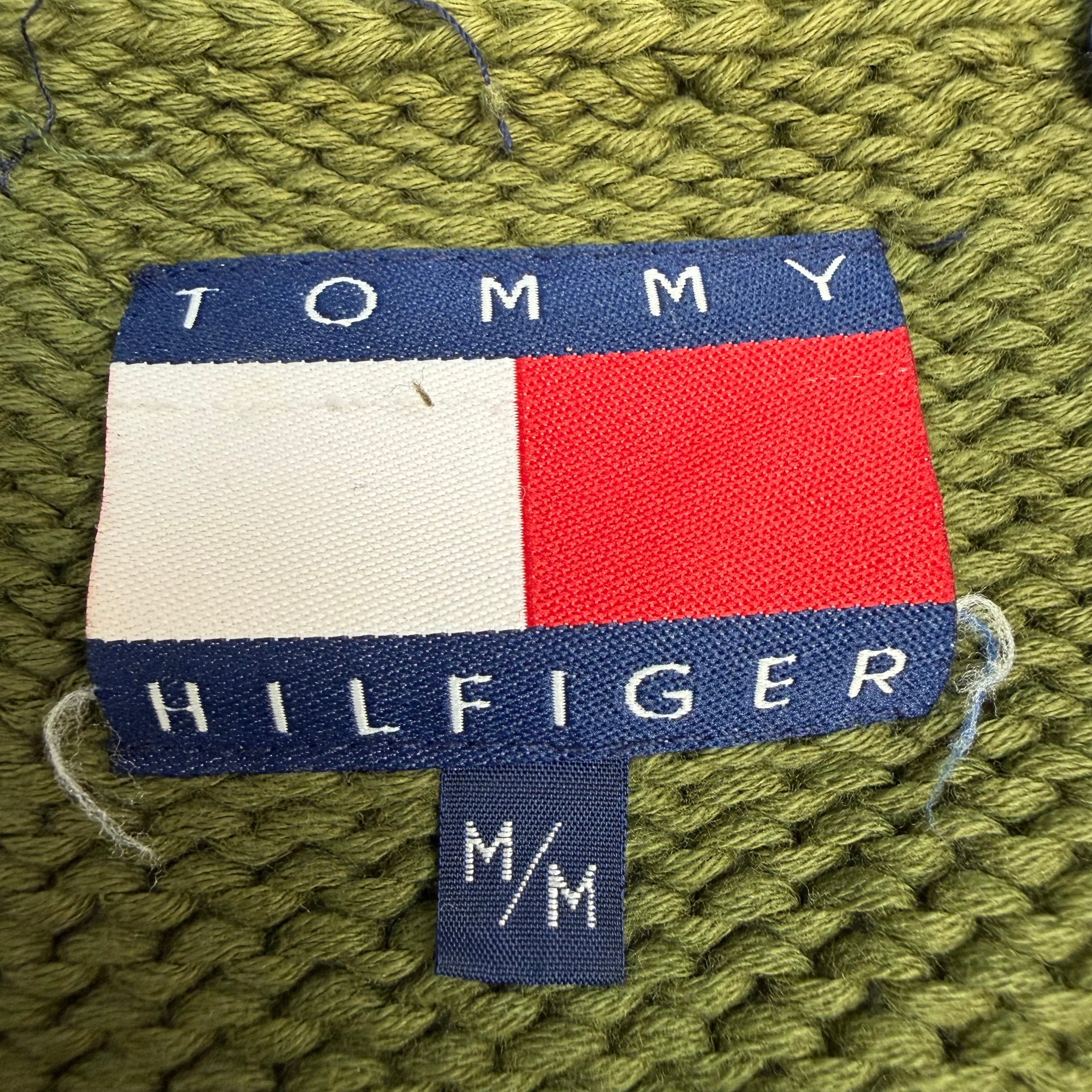 Vintage Tommy Hilfiger Army Knit Sweater Green