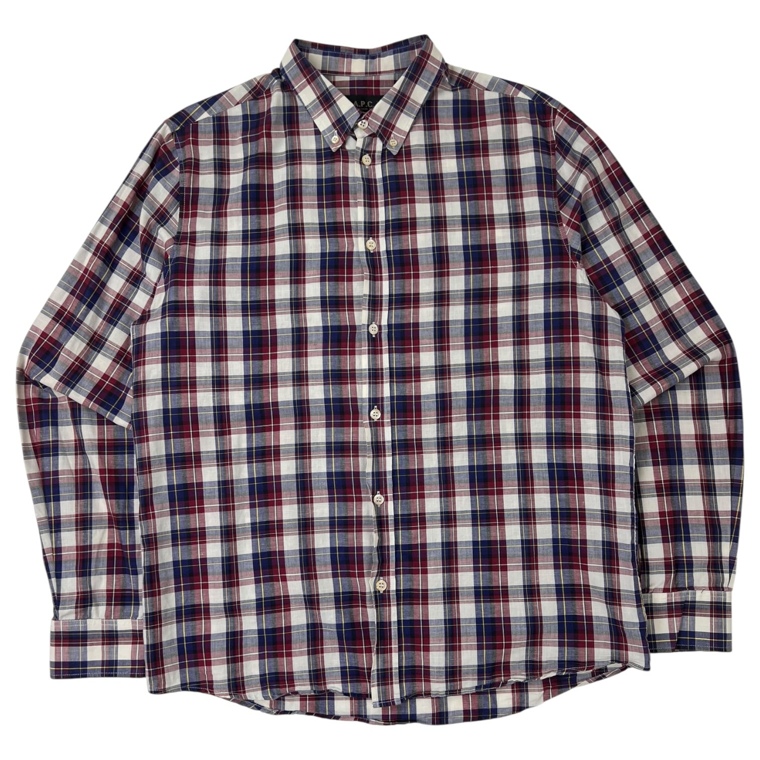 A.P.C Rue Madame Paris Plaid Shirt