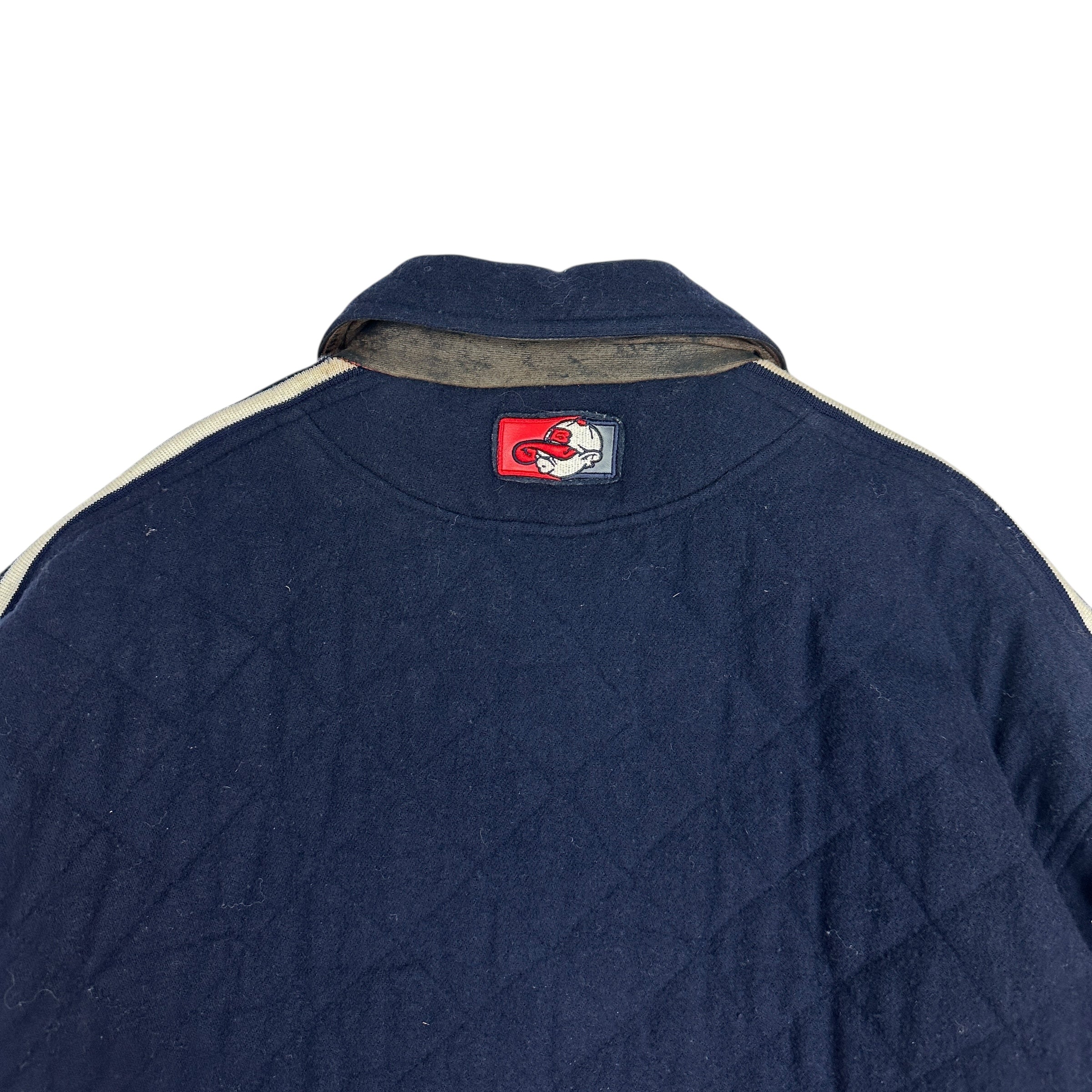 Vintage Y2K Hard Knocks Wool Varsity Jacket Navy