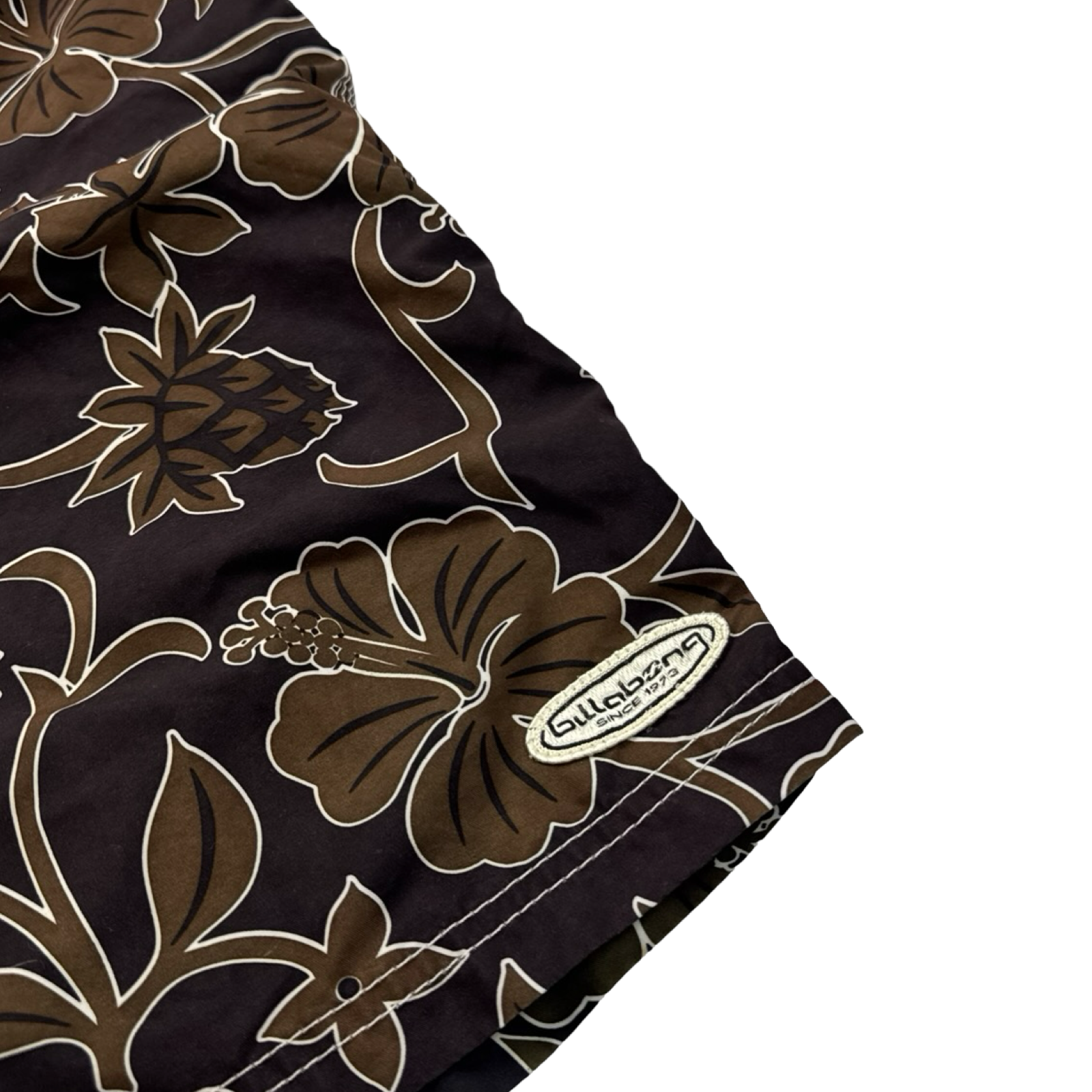 Y2K Billabong Surf Floral Board Shorts Brown