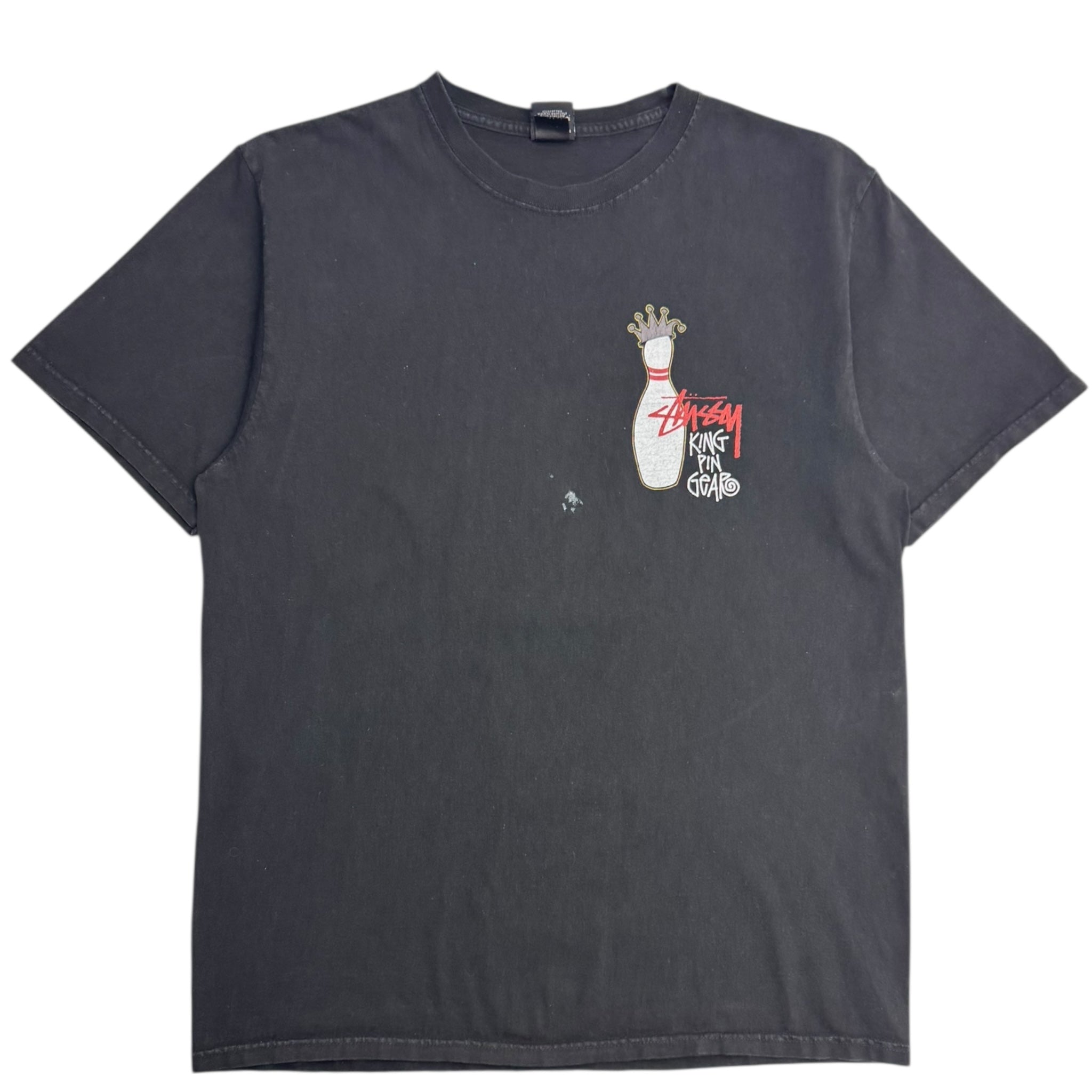 Stussy Pigment Dyed Kingpin T-Shirt Black