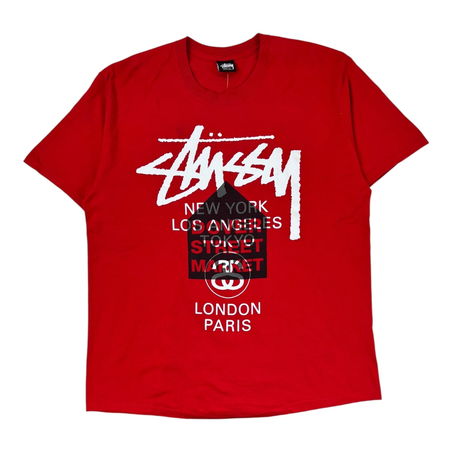 Stussy Dover Street Market World Tour T-Shirt Red