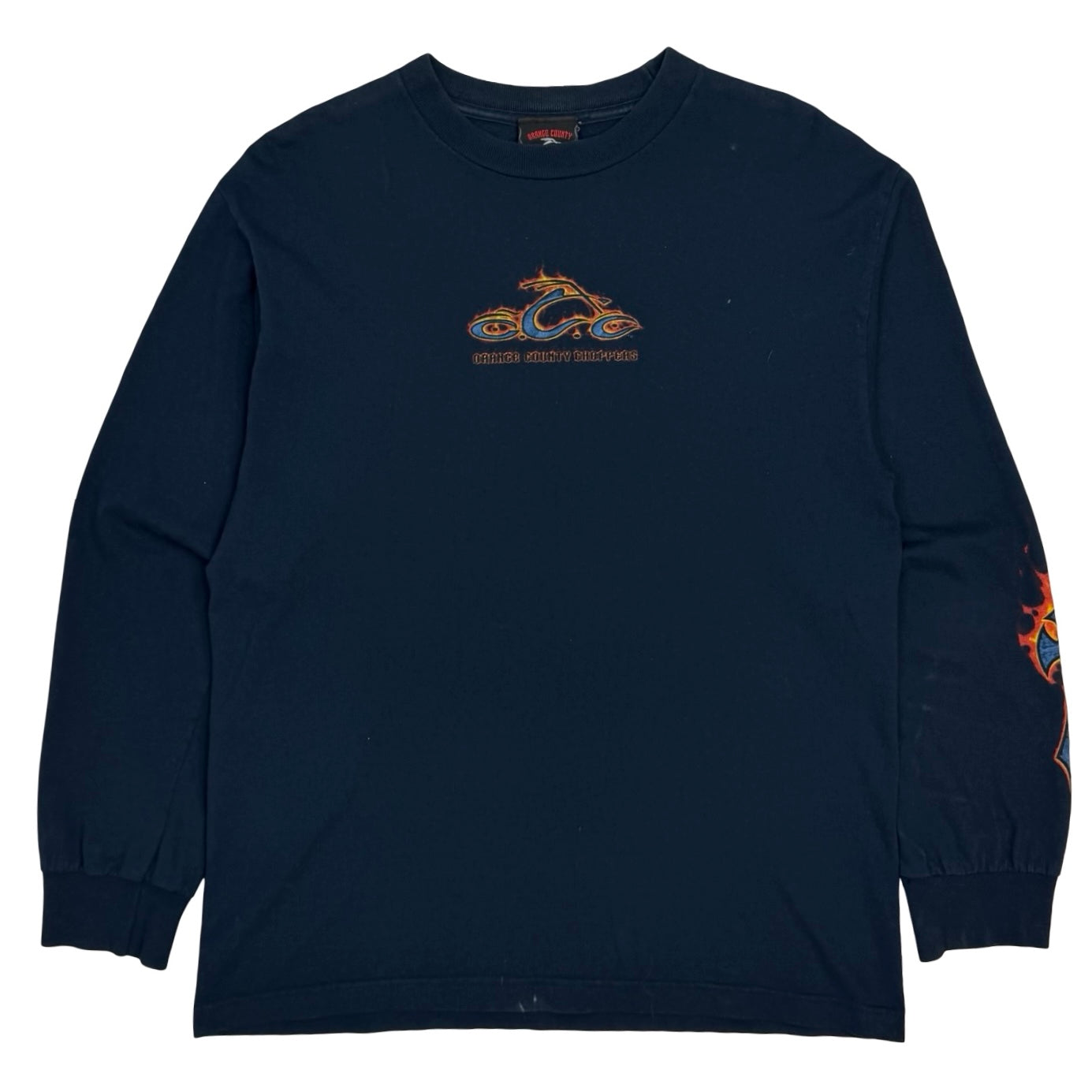 Vintage Orange County Choppers Flame Cross Longsleeve Black