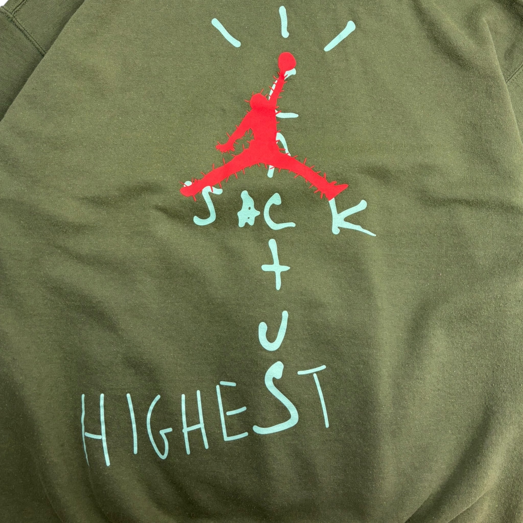 Travis Scott Jordan Cactus Jack Highest Hoodie Olive