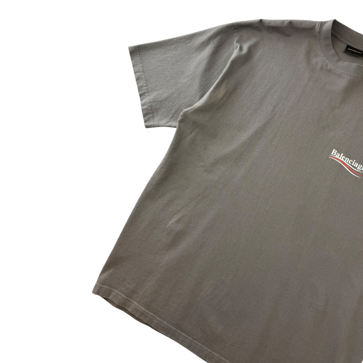 Balenciaga Political Campaign T-Shirt Grey