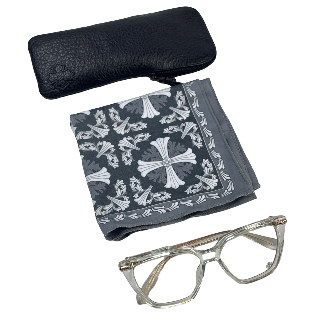 Chrome Hearts Crystal Lens Glasses
