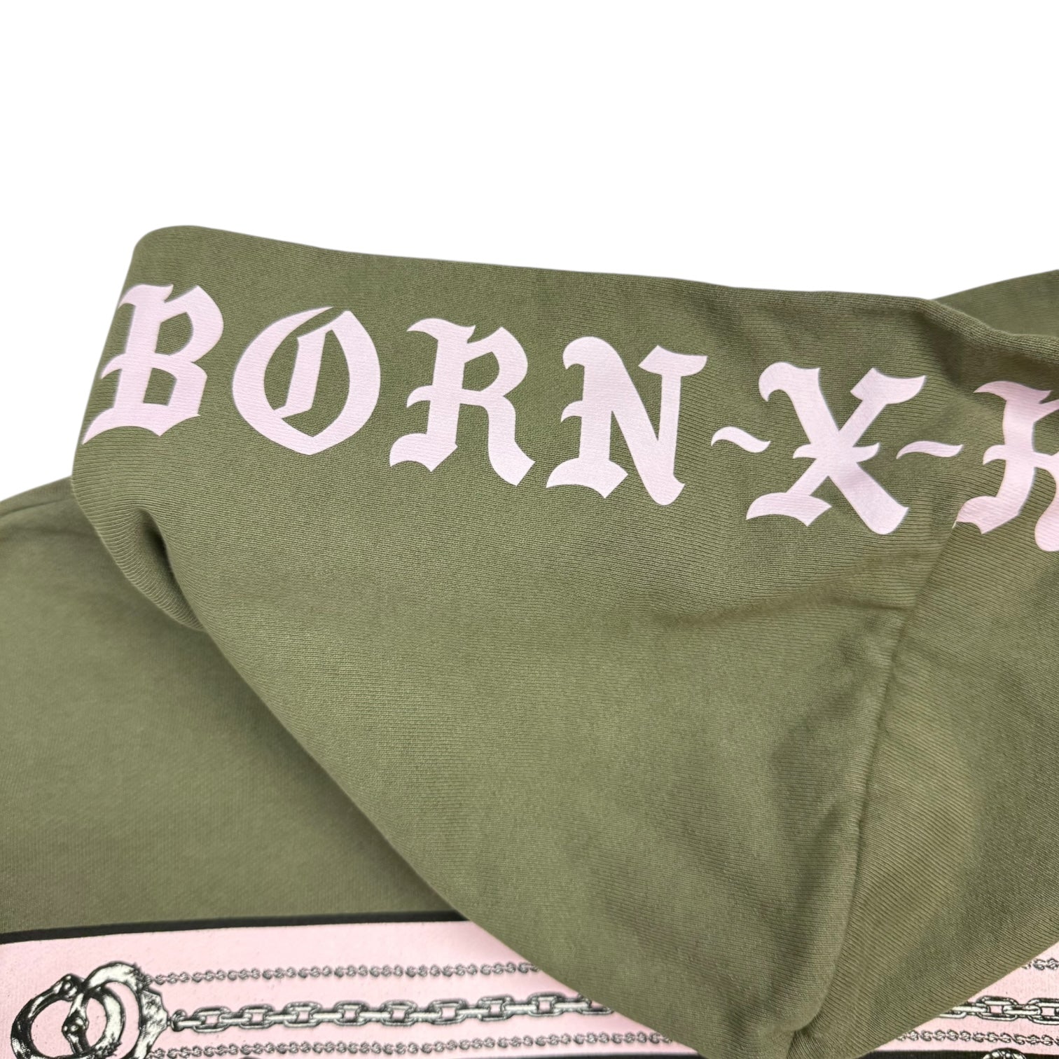 Born X Raised Flag Hoodie Olive Green