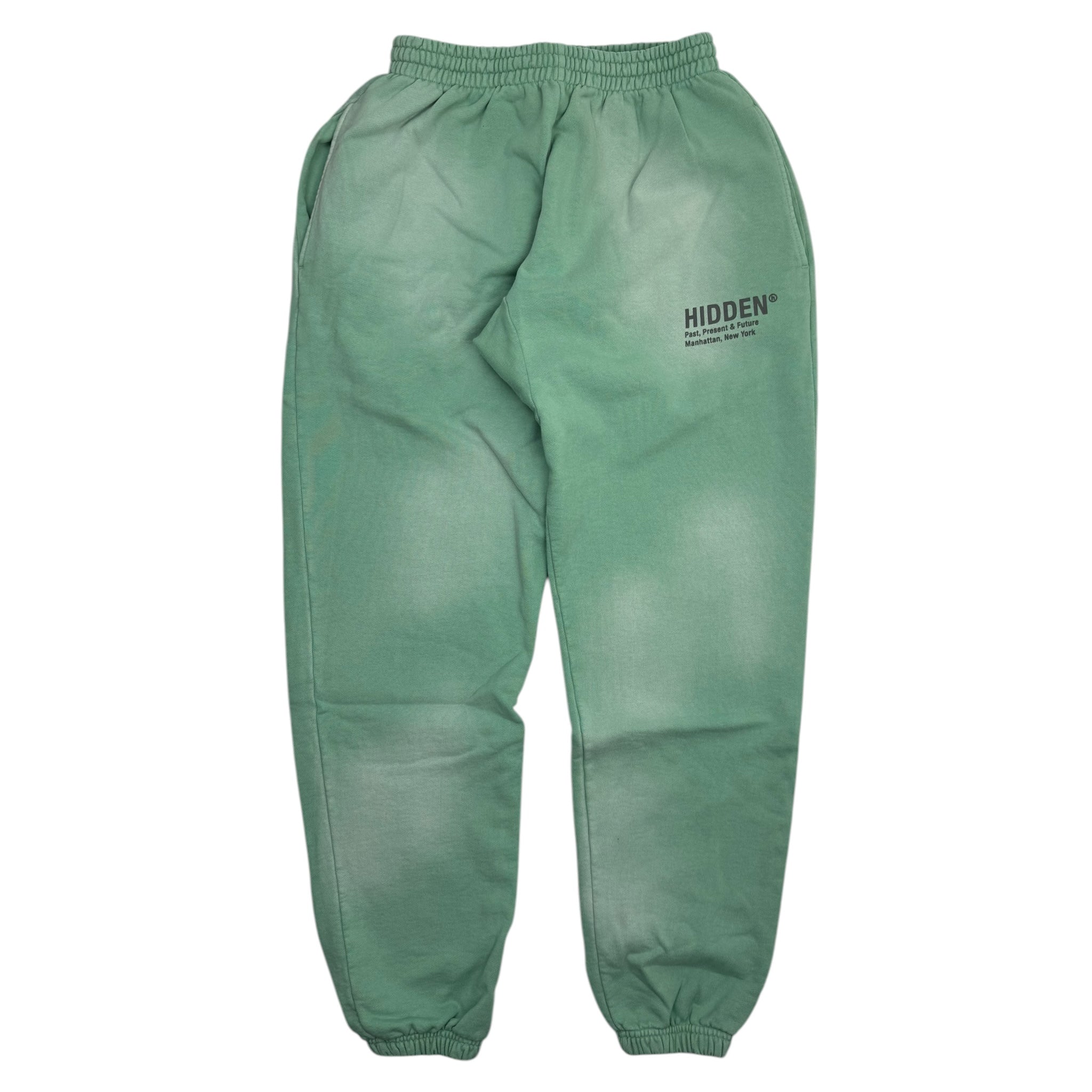 Hidden NY H Logo Vintage Wash Sweatpants Green