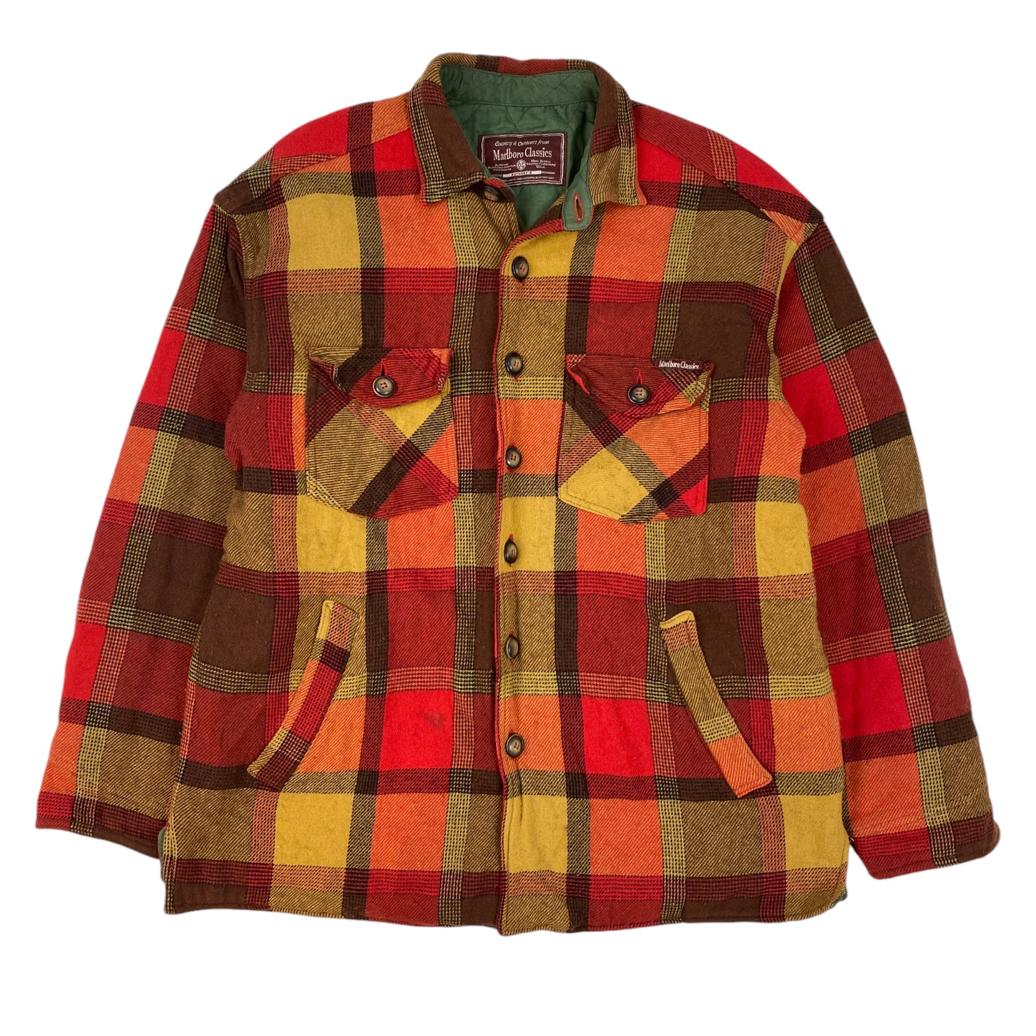 Vintage Marlboro Classics Wool Checkered Jacket