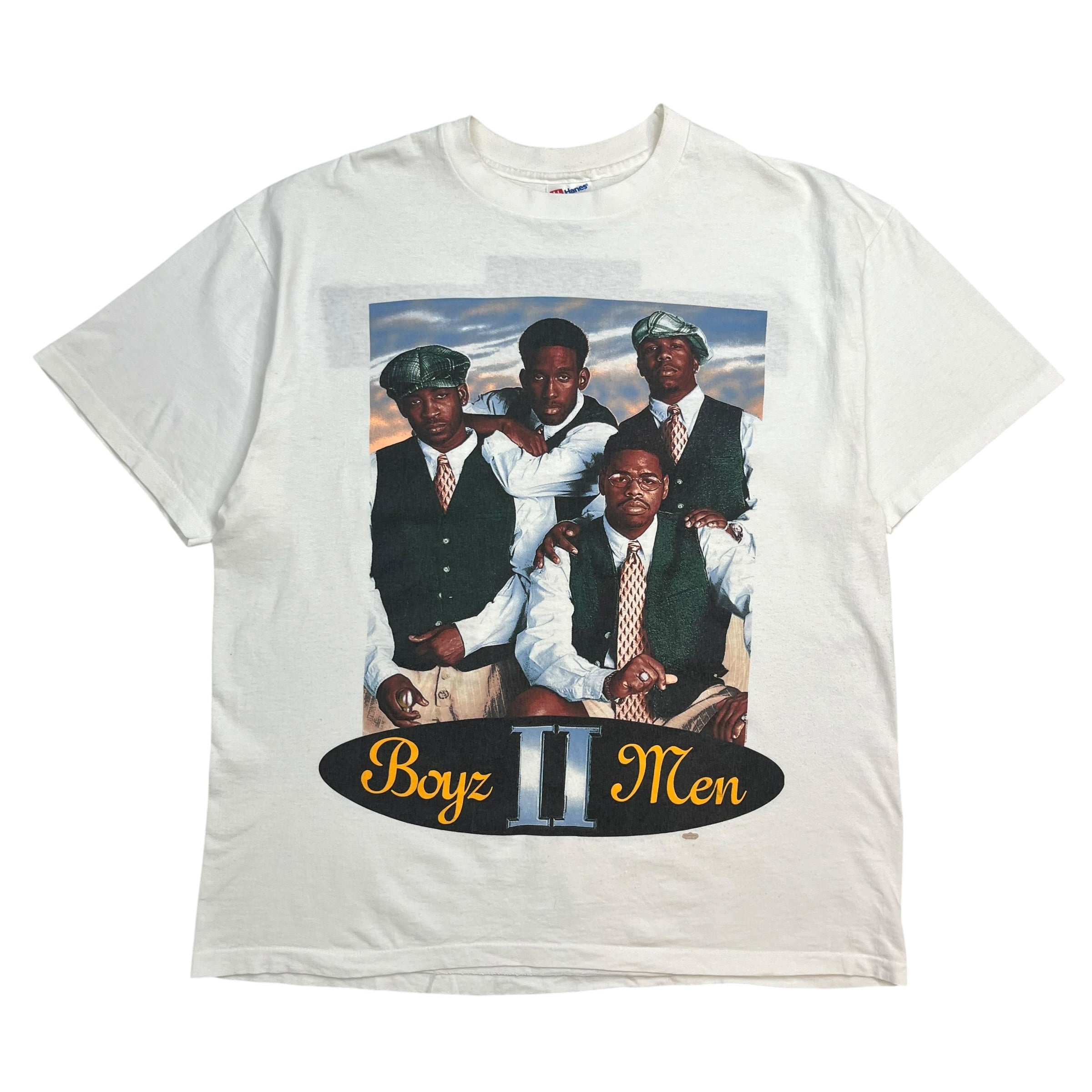 1994 Boys 2 Men All Around The World Tour Tee White