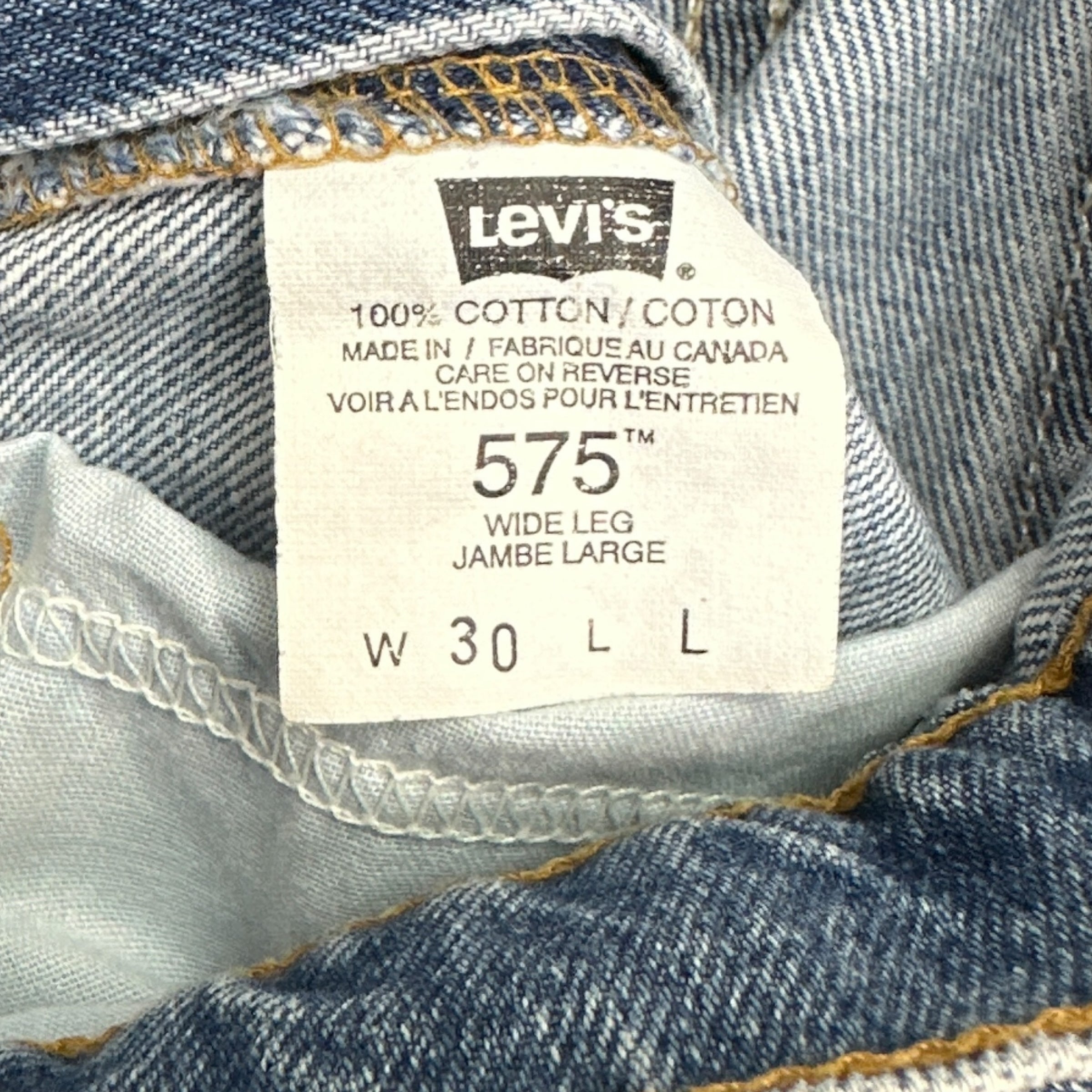 Vintage Levis 575 Wide Leg Denim