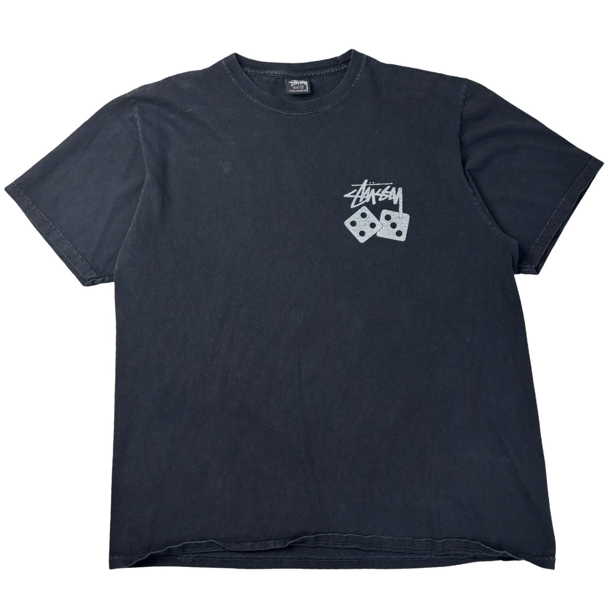 Stussy Dice Pigment Dyed T-Shirt Black