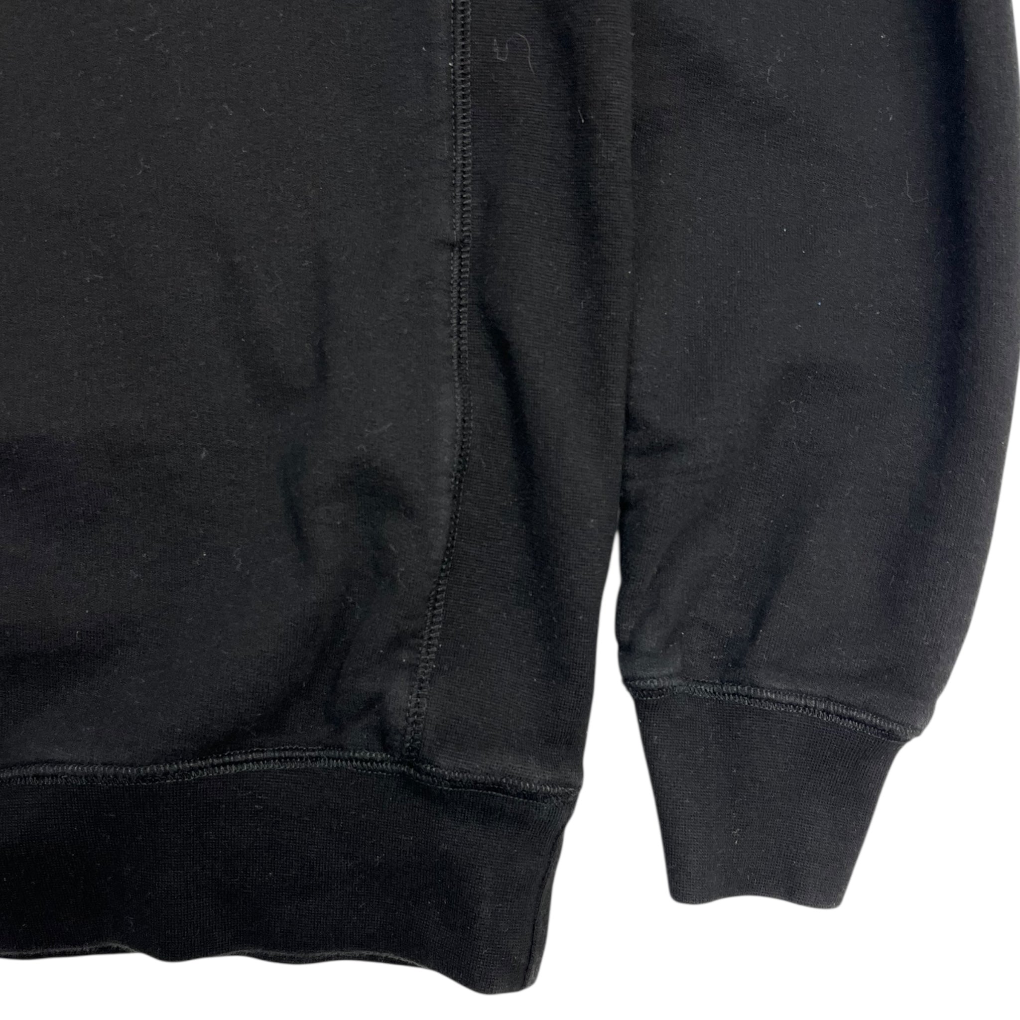 OVO Pocket Logo Cross Weave Crewneck Black