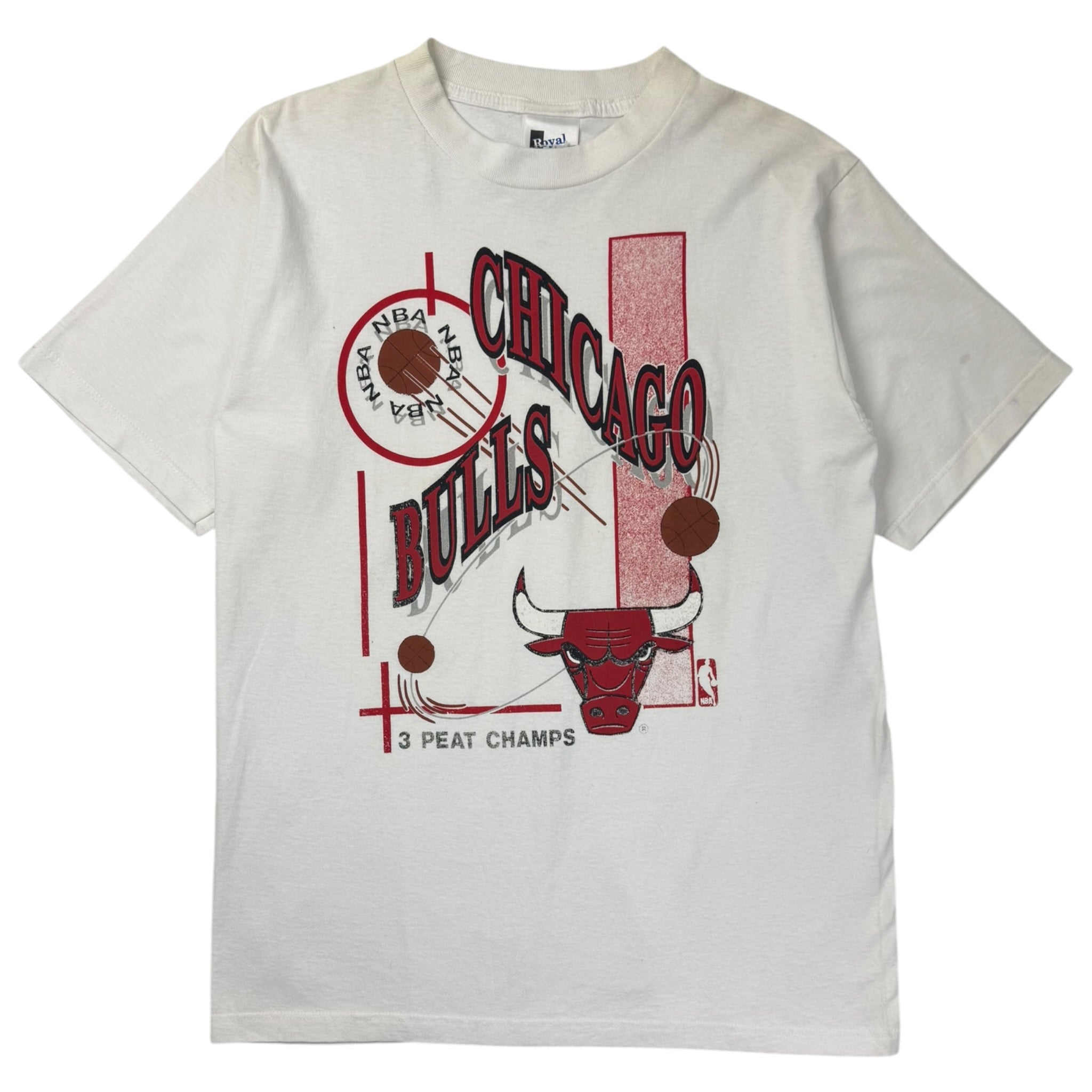Vintage Chicago Bulls ‘3 Peat Champs’ NBA T-Shirt