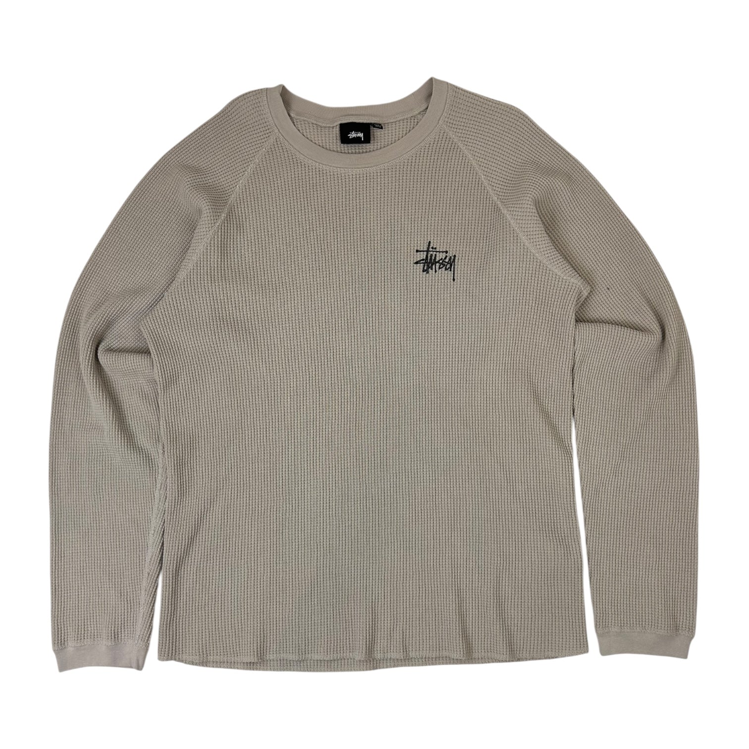Stussy Raglan Thermal Sweater Bone