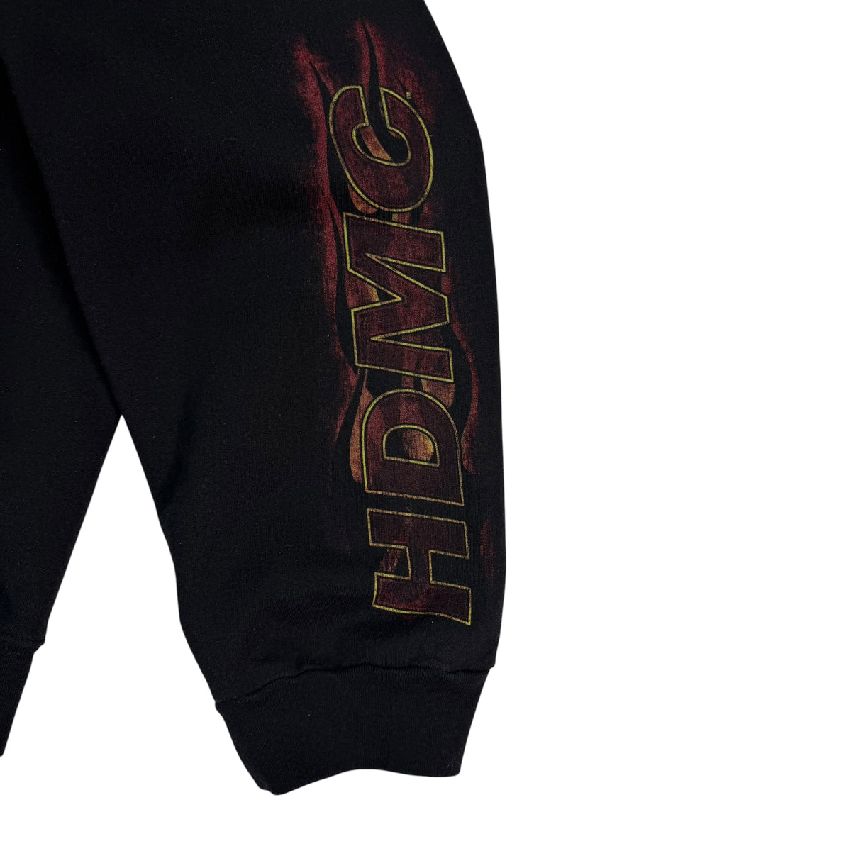 Harley Davidson Calgary Flame Skull Zip Up Hoodie Black