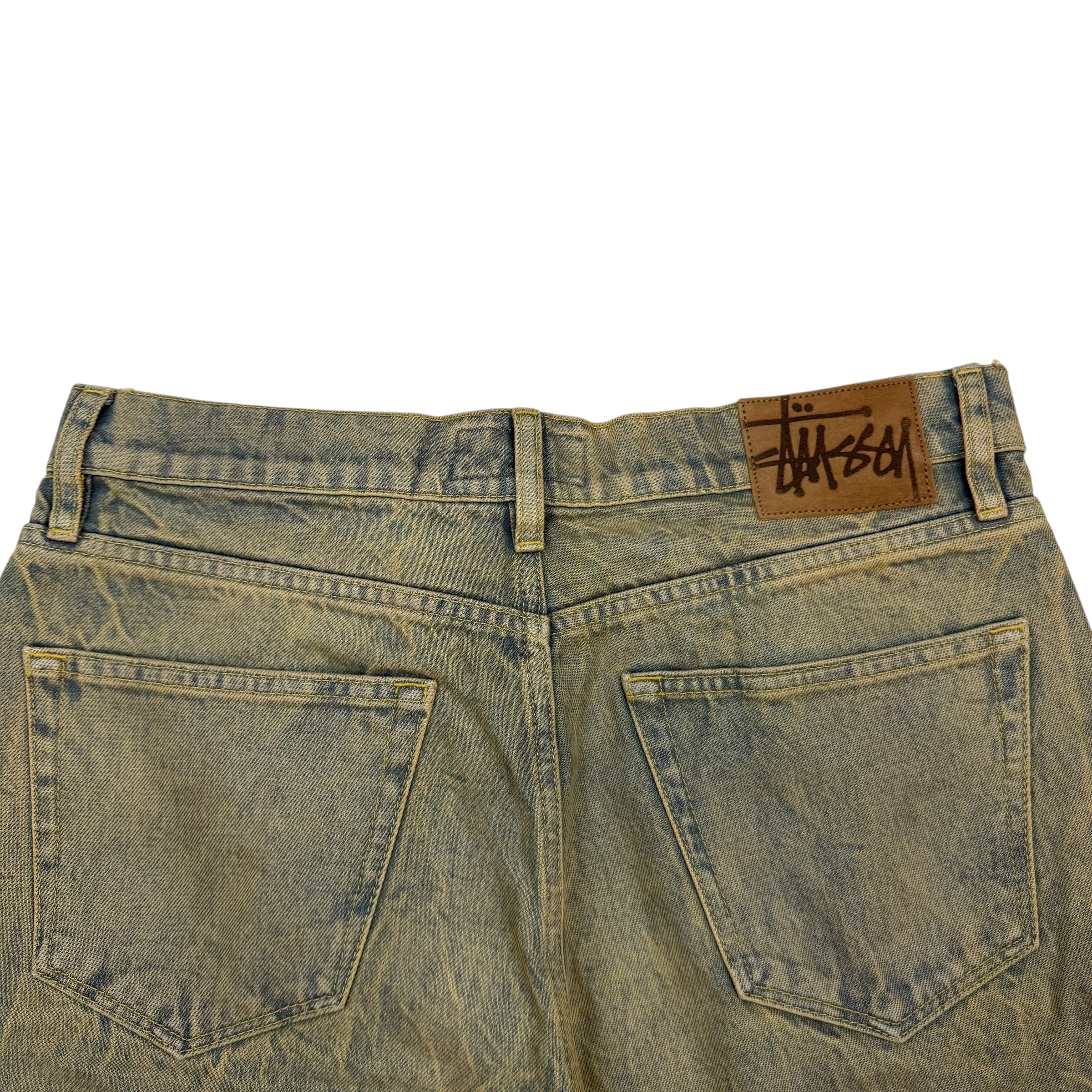 Stussy Big Ol’ Sandwash Denim Shorts Blue