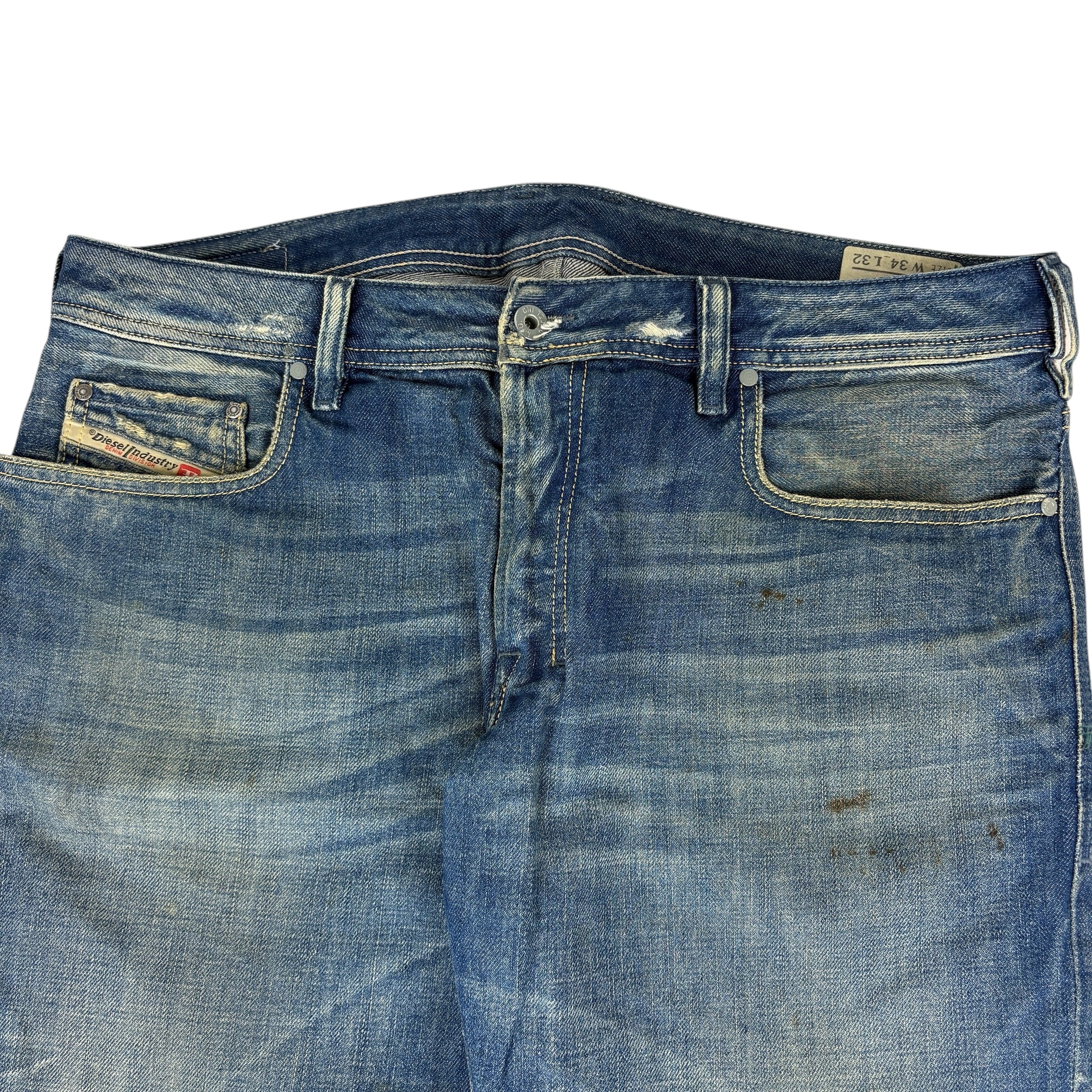 Vintage Diesel Flared Dirty Wash Denim