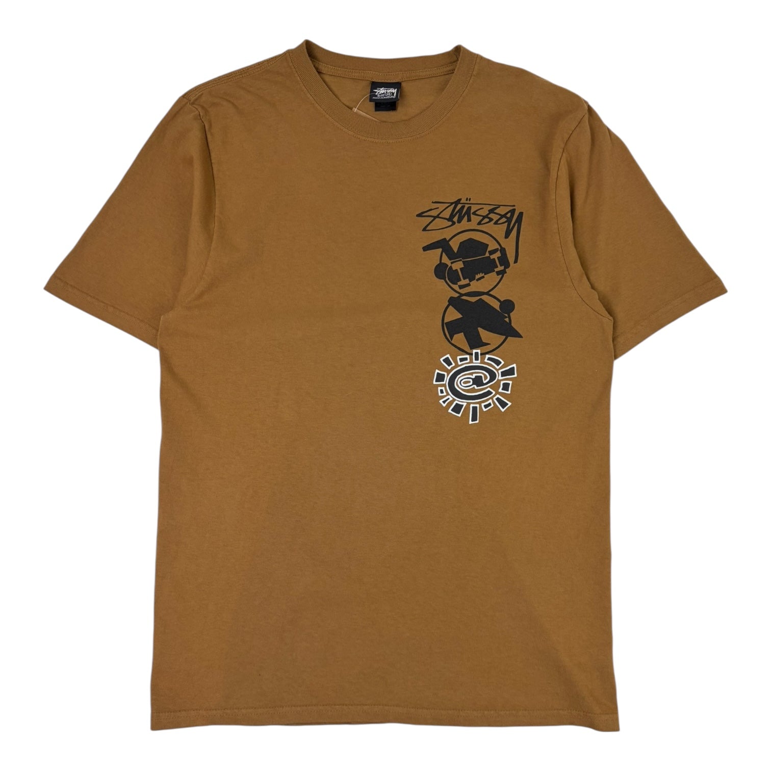 Stussy & Always Do What You Should Do Stack Tee Caramel