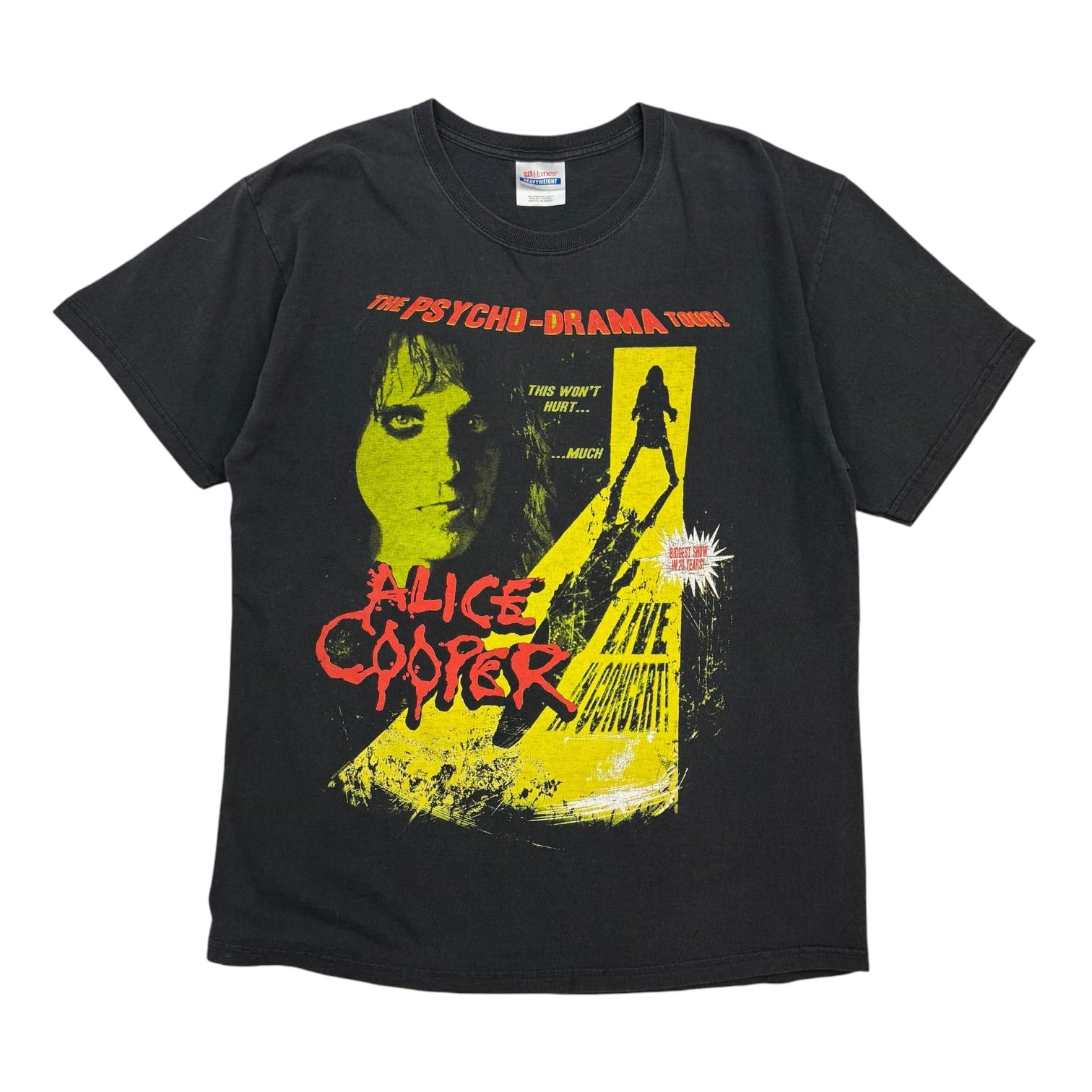Vintage Alice Cooper The Psycho Drama Tour Tee Black