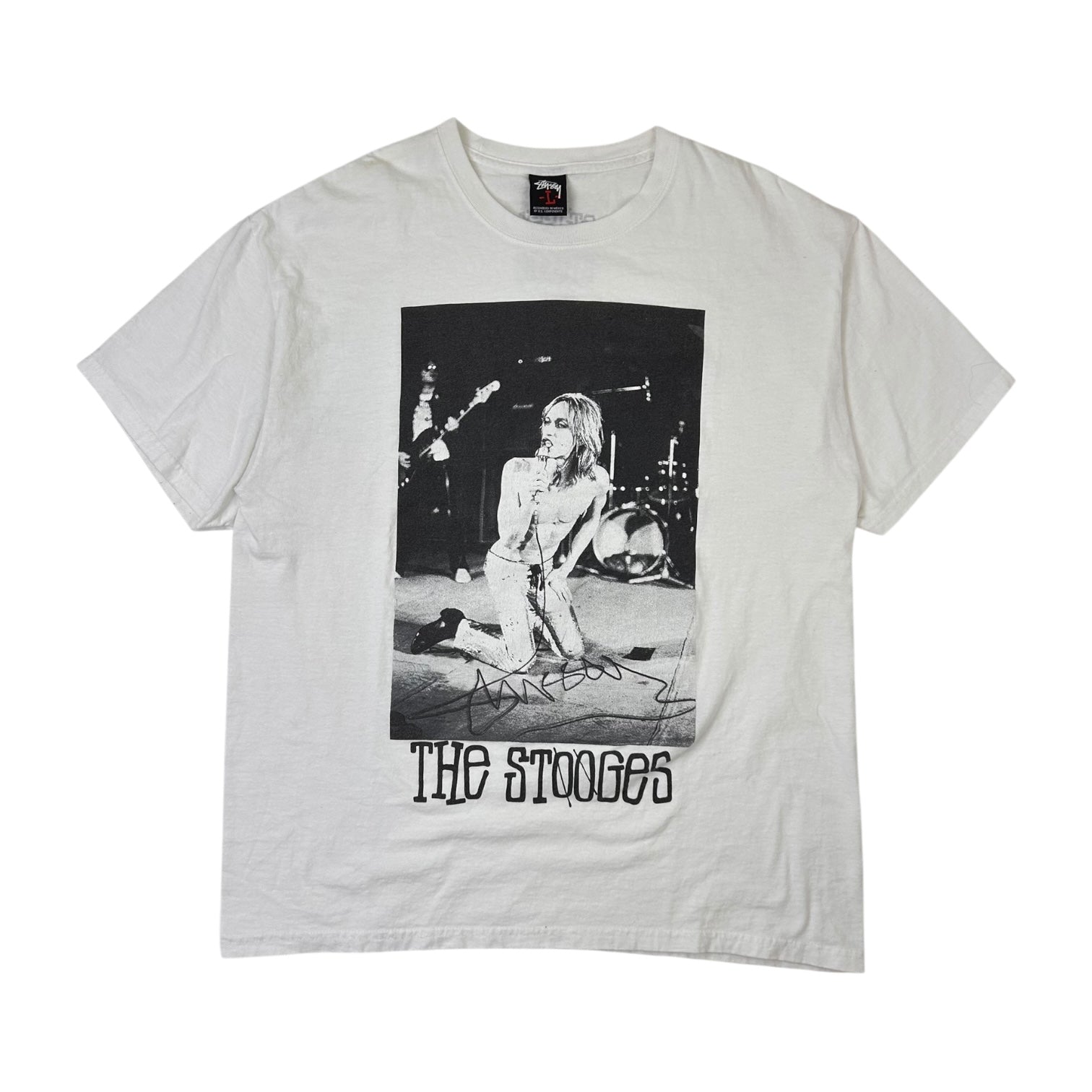 Vintage Stussy The Stooges T-Shirt White