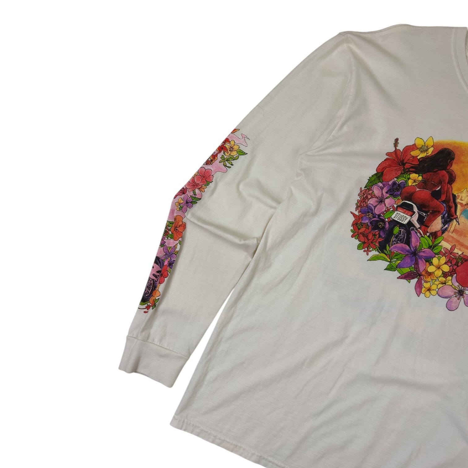 Stussy Hellshire Long Sleeve Shirt White