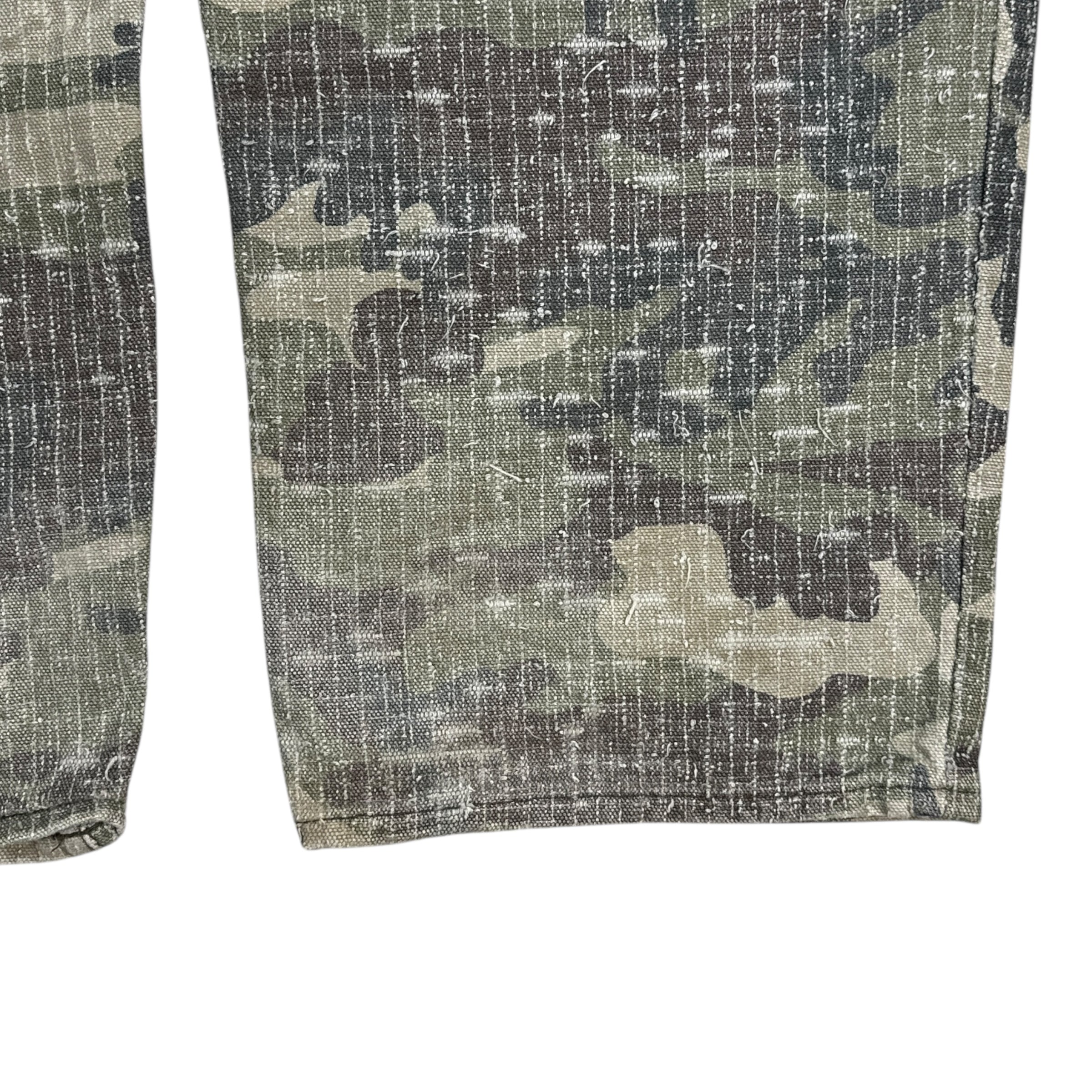 Stussy Needlepunch Big Ol’ Jeans Woodland Camo