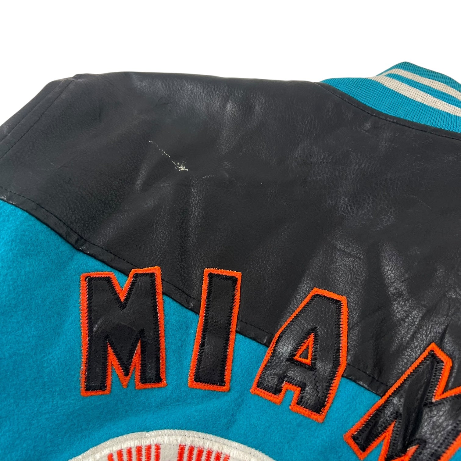 Vintage Miami Dolphins Varsity Jacket Teal/Black