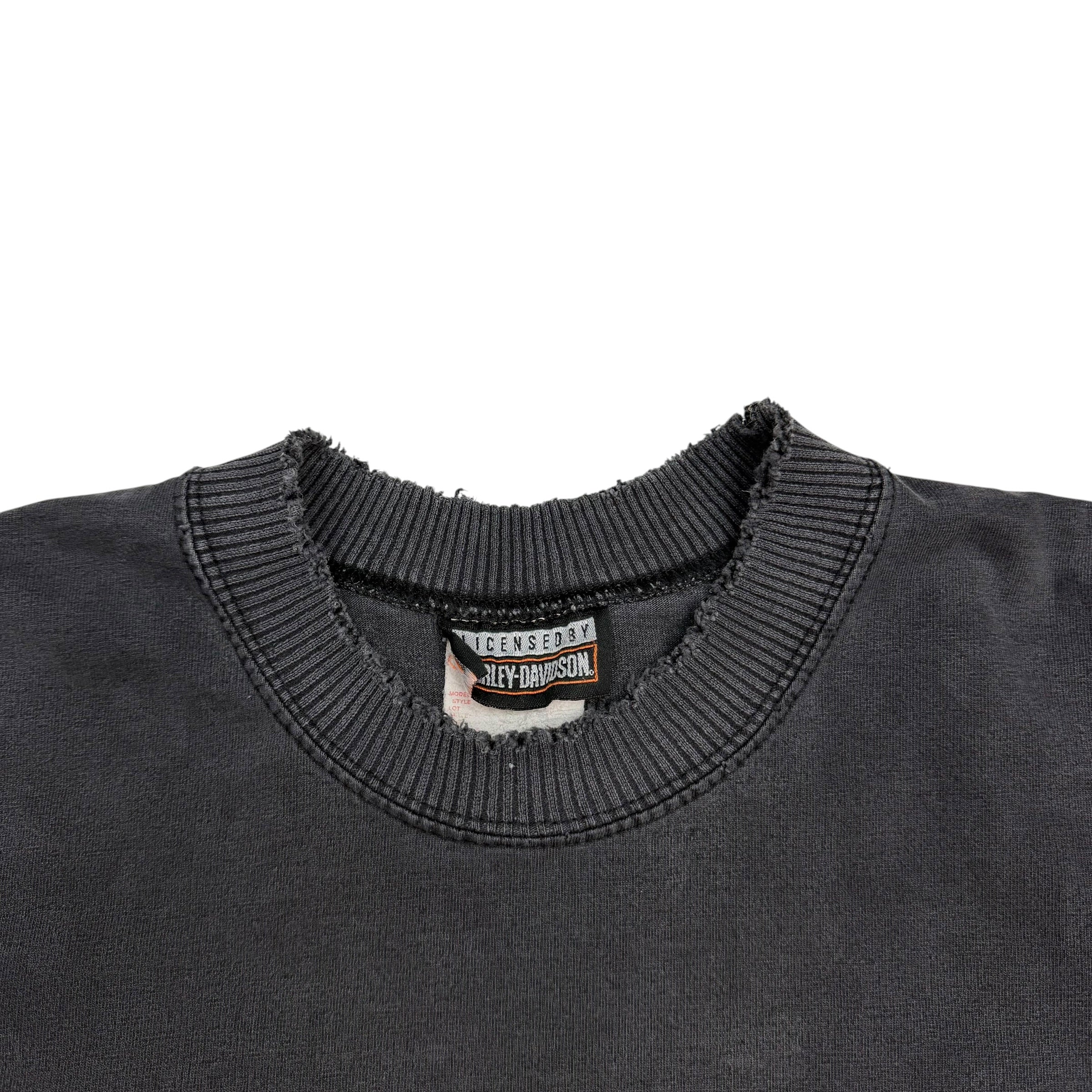 2000 Harley Davidson Life Is Simple Tee Faded Black