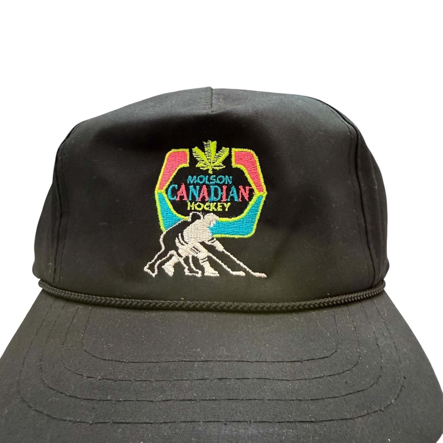 Vintage Molson Canadian Hockey Hat Black