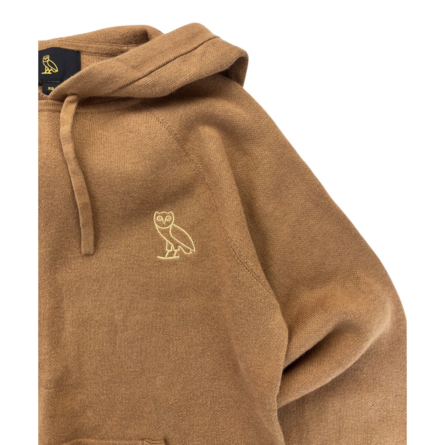 (W) OVO Embroidered Logo Knit Hoodie