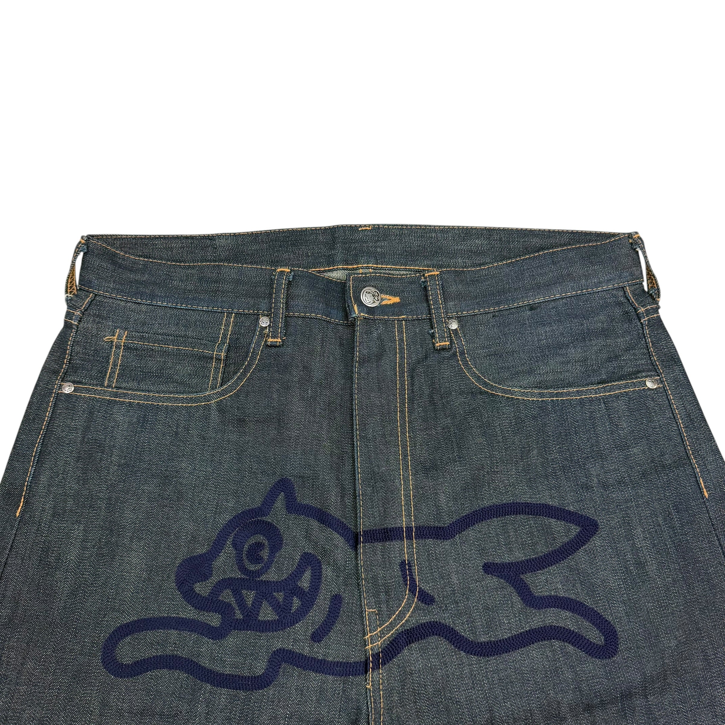 Billionaire Boys Club Running Dog Astronaut Raw Denim Jeans Indigo