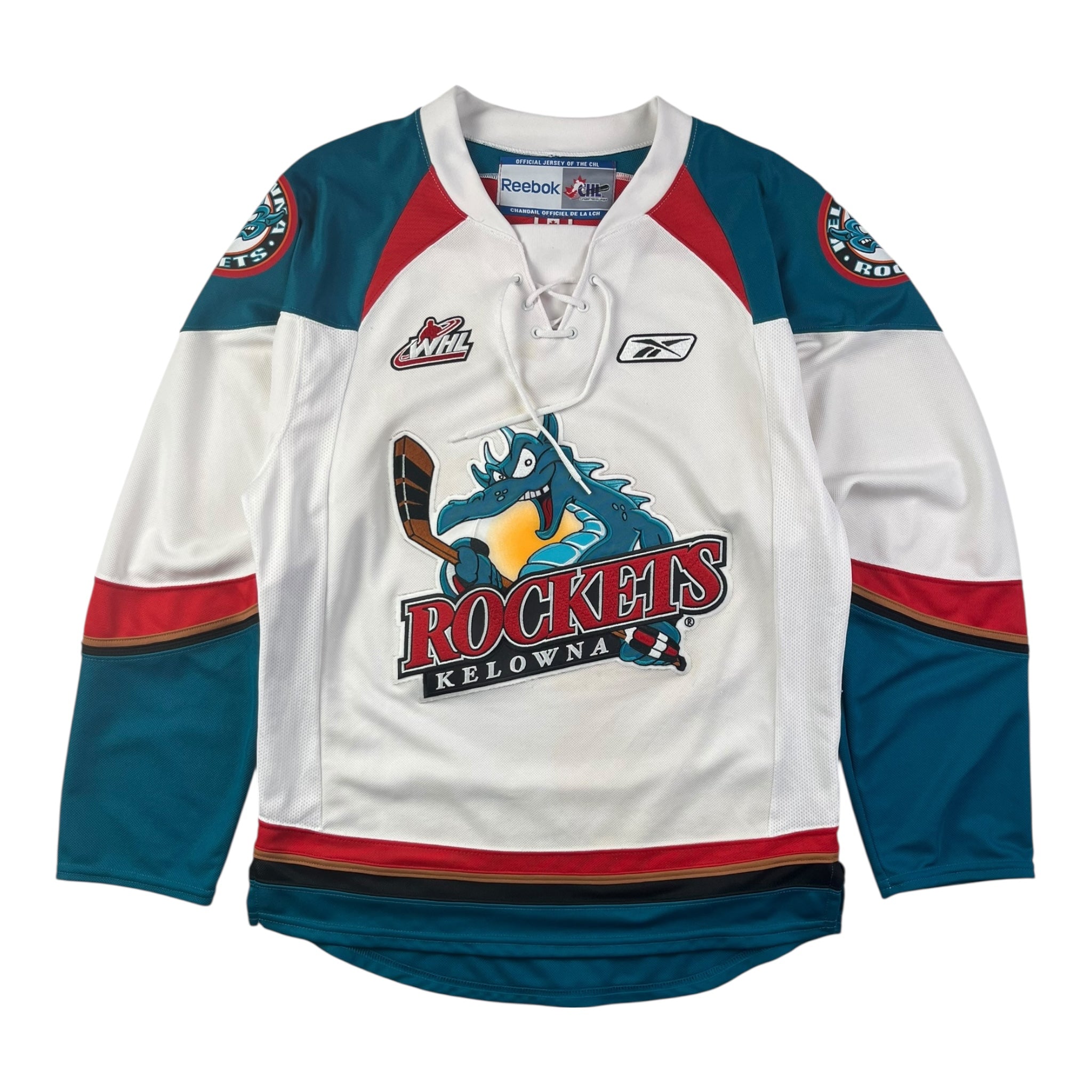 Kelowna Rockets WHL Reebok Away Jersey