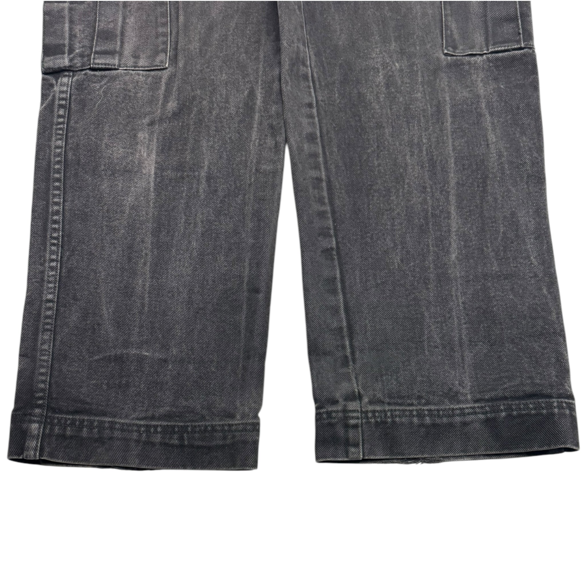 Vintage Y2K Exhaust Jeans Cargo Denim Black