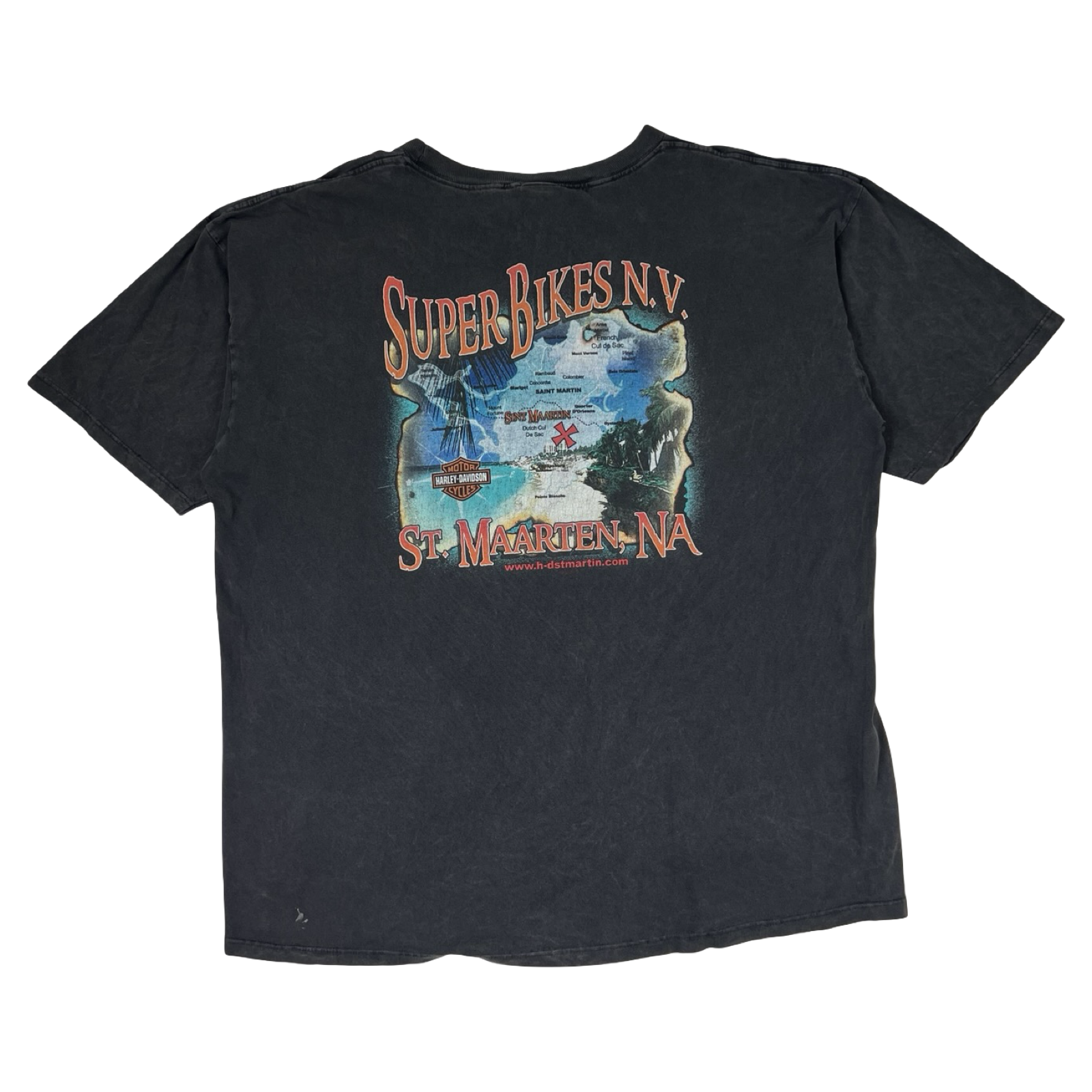 Vintage Harley Davidson “Super Bikes N.V” Souvenir T-Shirt Navy