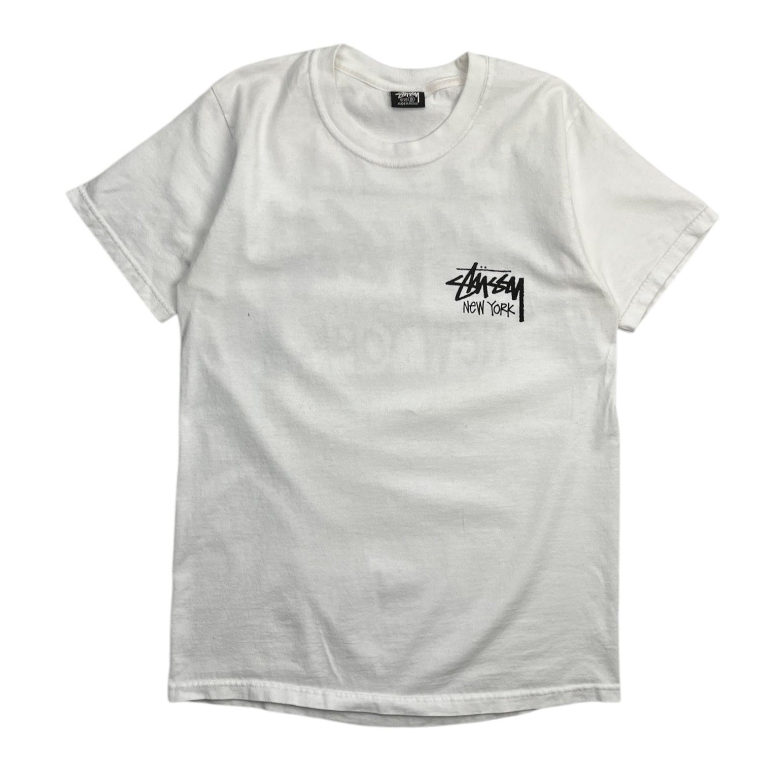 Stussy New York Classic Logo Tee White