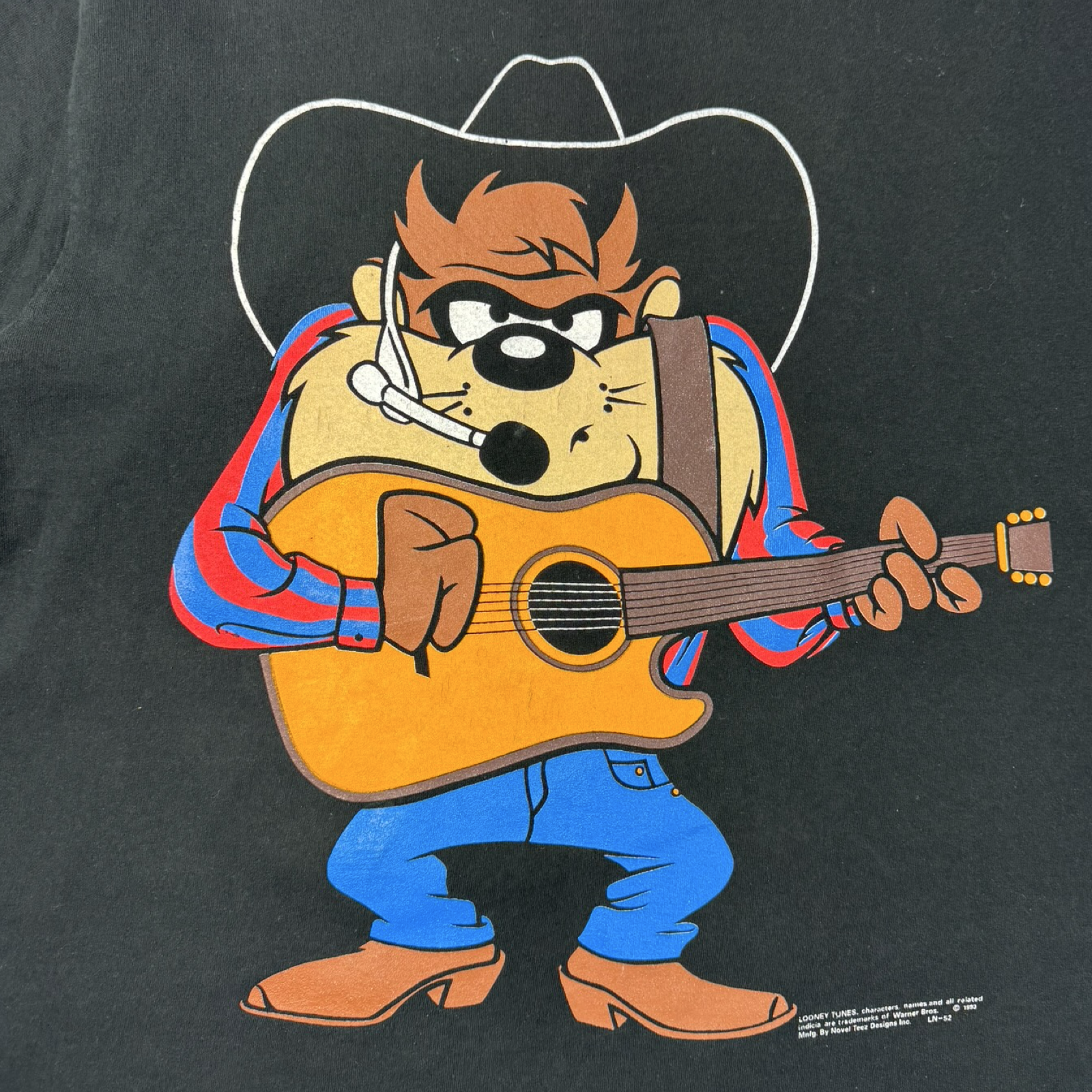 1993 Taz Country Music Singer Looney Tunes T-Shirt
